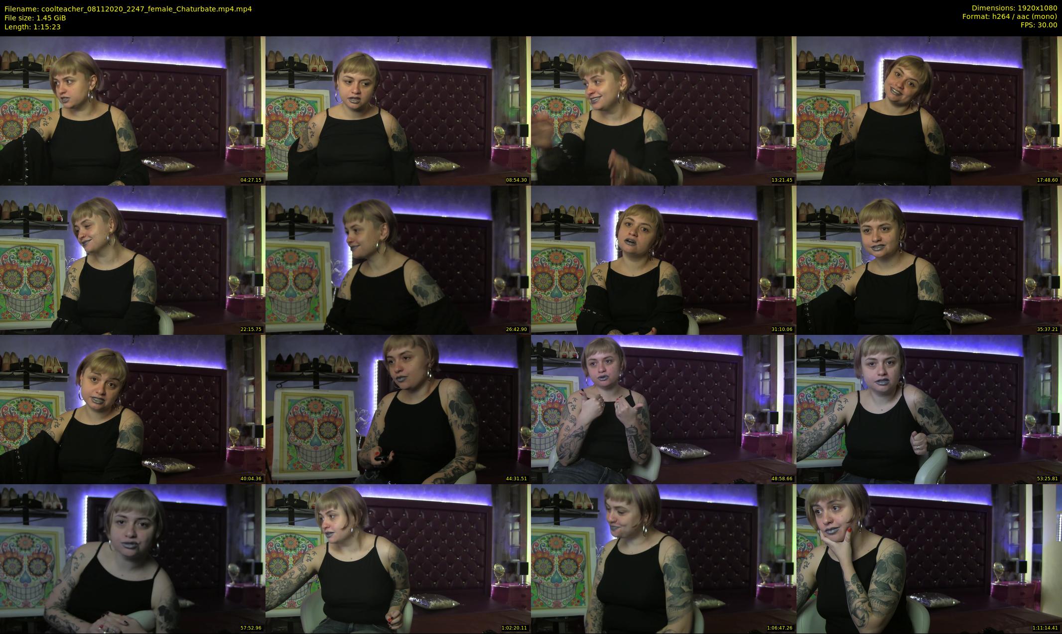 coolteacher — 76 minute Chaturbate female cam show recording, 1080p, Nov 8, 2020