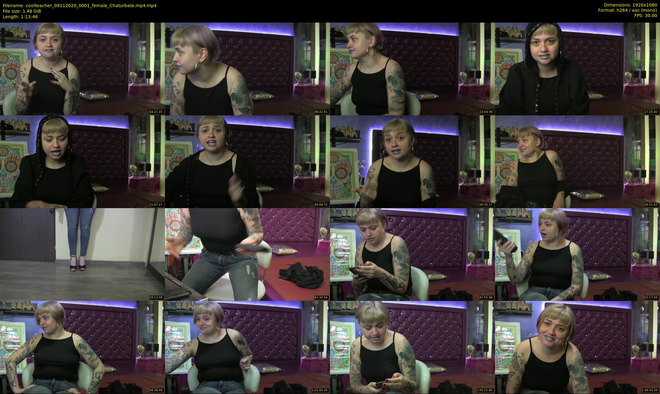coolteacher — 74 minute Chaturbate female cam show recording, 1080p, Nov 9, 2020