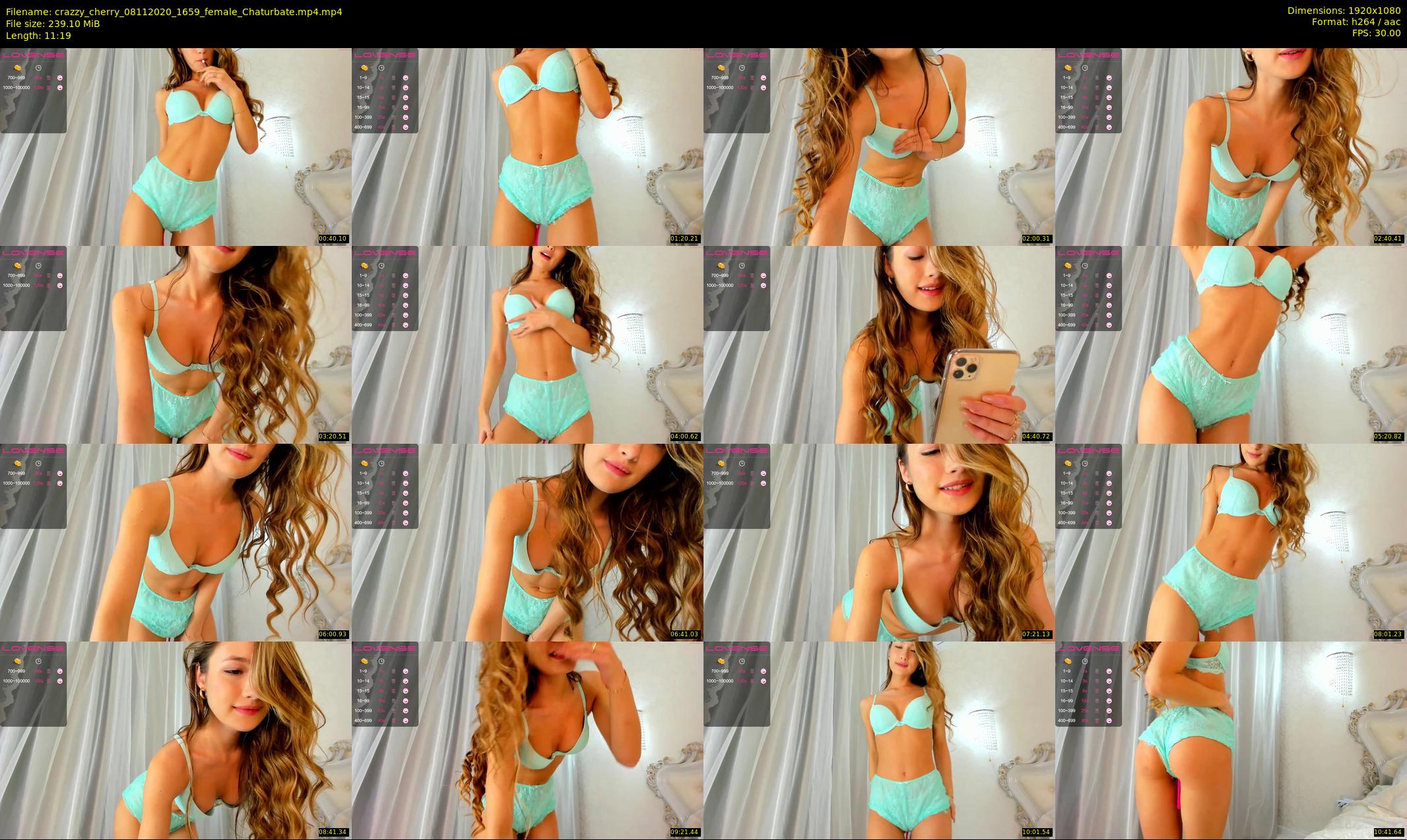 crazzy_cherry — 12 minute Chaturbate female cam show recording, 1080p, Nov 8, 2020