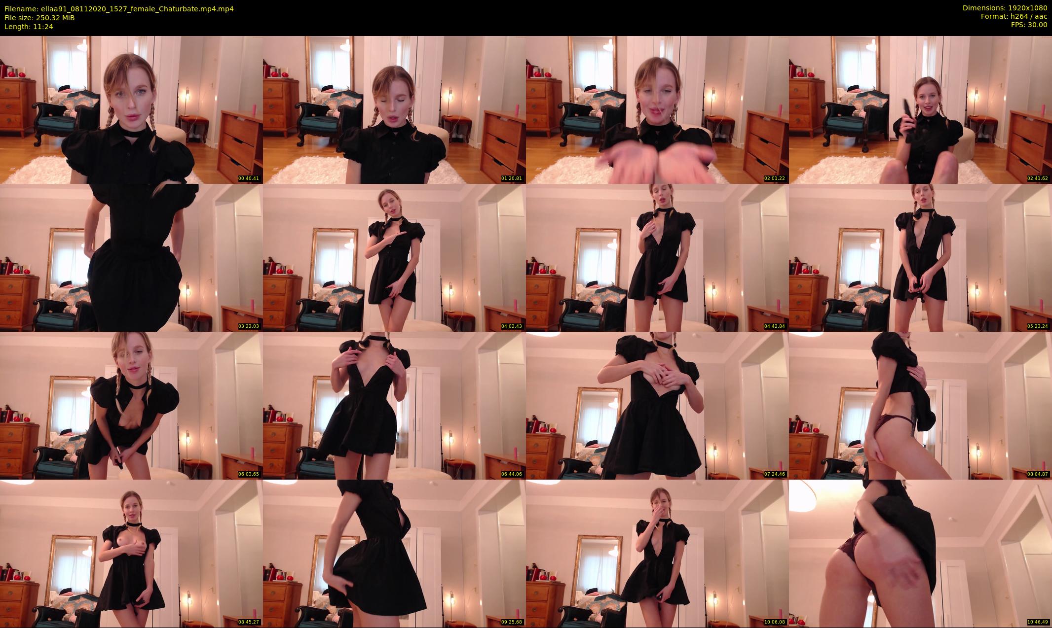 ellaa91 — 12 minute Chaturbate female cam show recording, 1080p, Nov 8, 2020