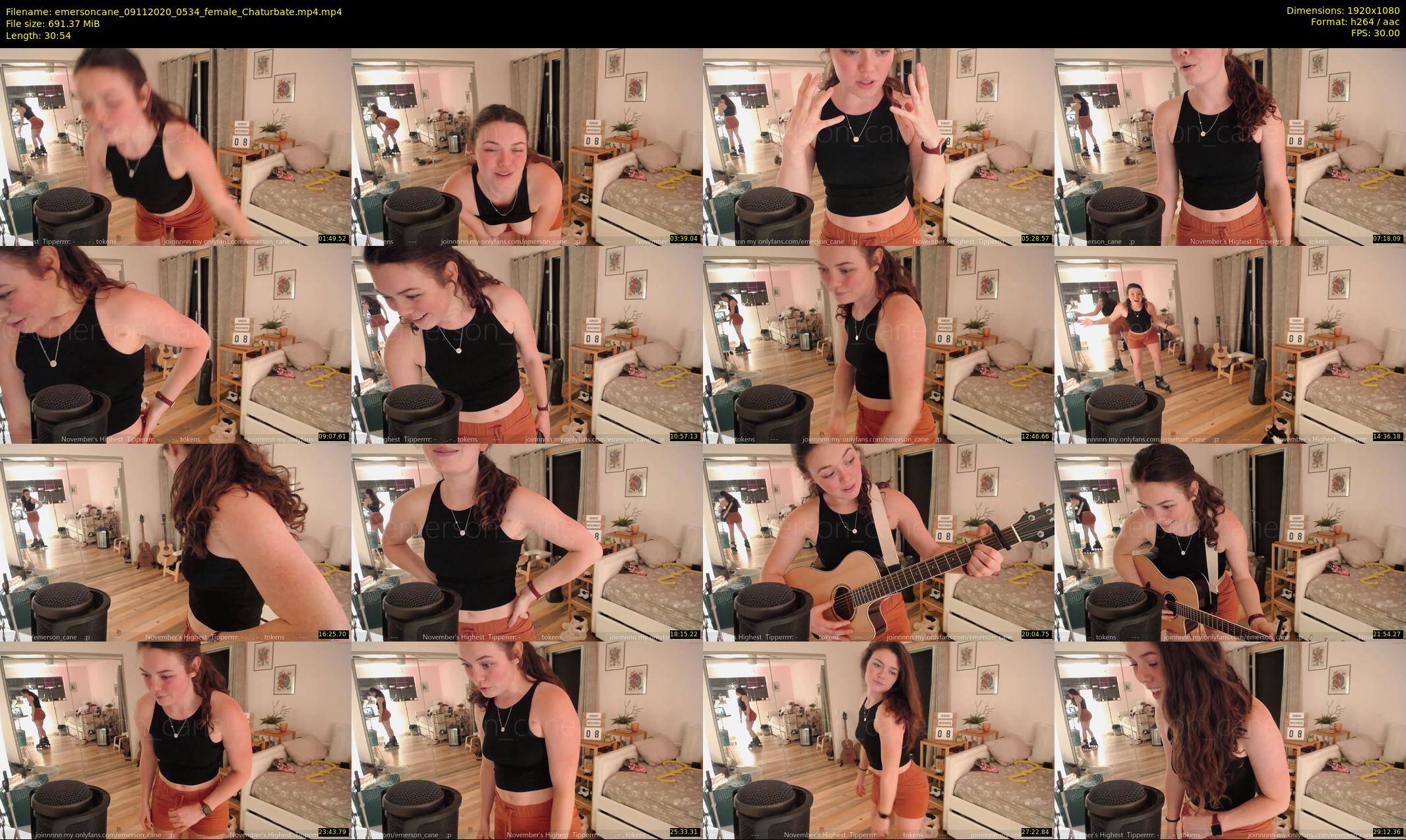 emersoncane — 31 minute Chaturbate female cam show recording, 1080p, Nov 9, 2020