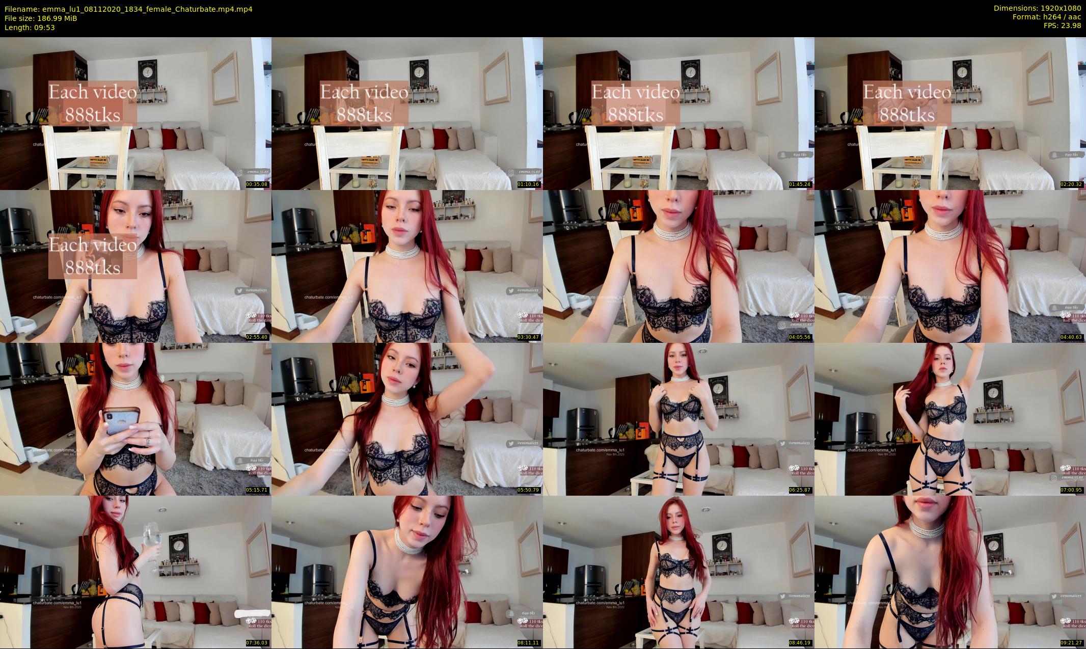 emma_lu1 — 10 minute Chaturbate female cam show recording, 1080p, Nov 8, 2020