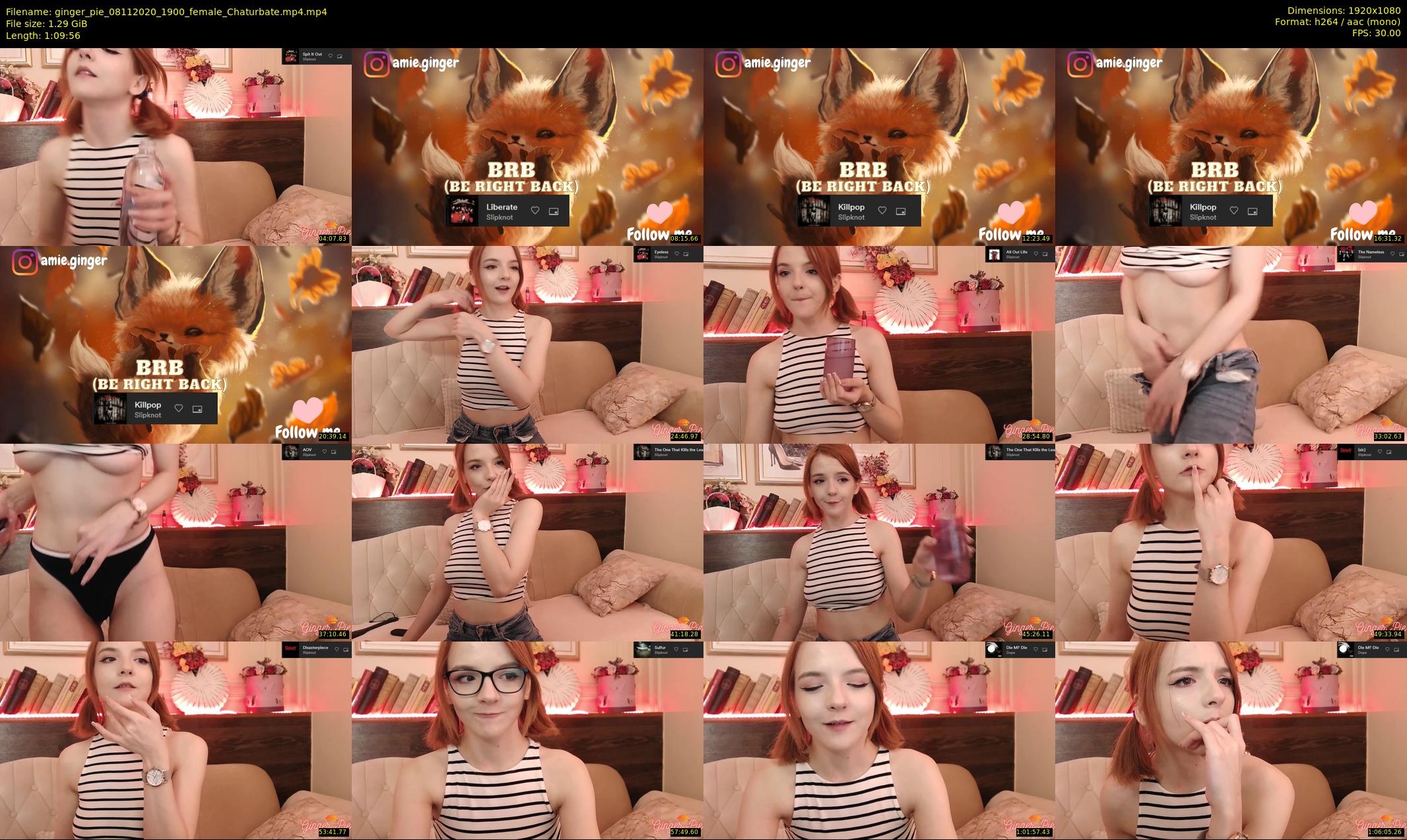 ginger_pie — 70 minute Chaturbate female cam show recording, 1080p, Nov 8, 2020