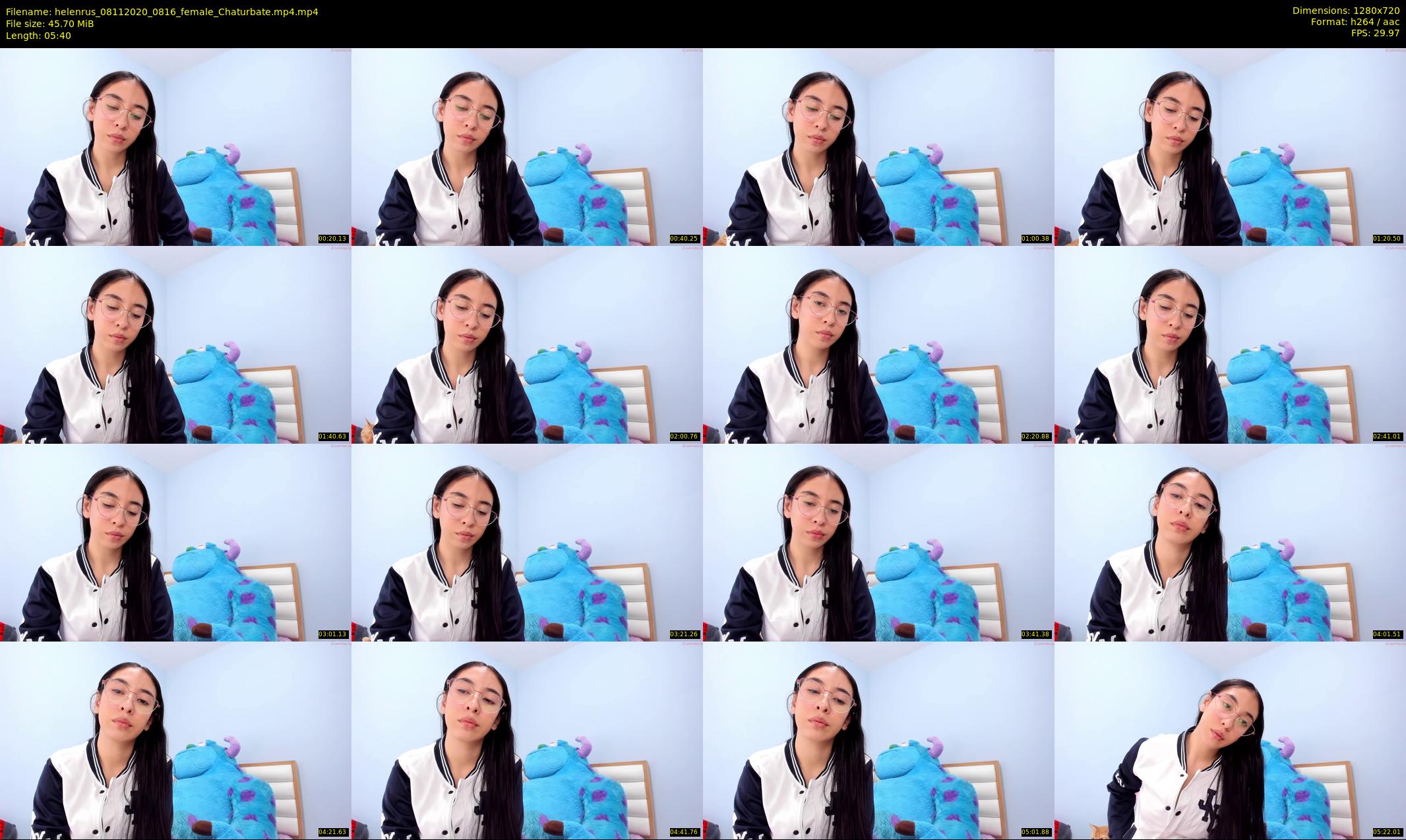 helenrus — 6 minute Chaturbate female cam show recording, 720p, Nov 8, 2020