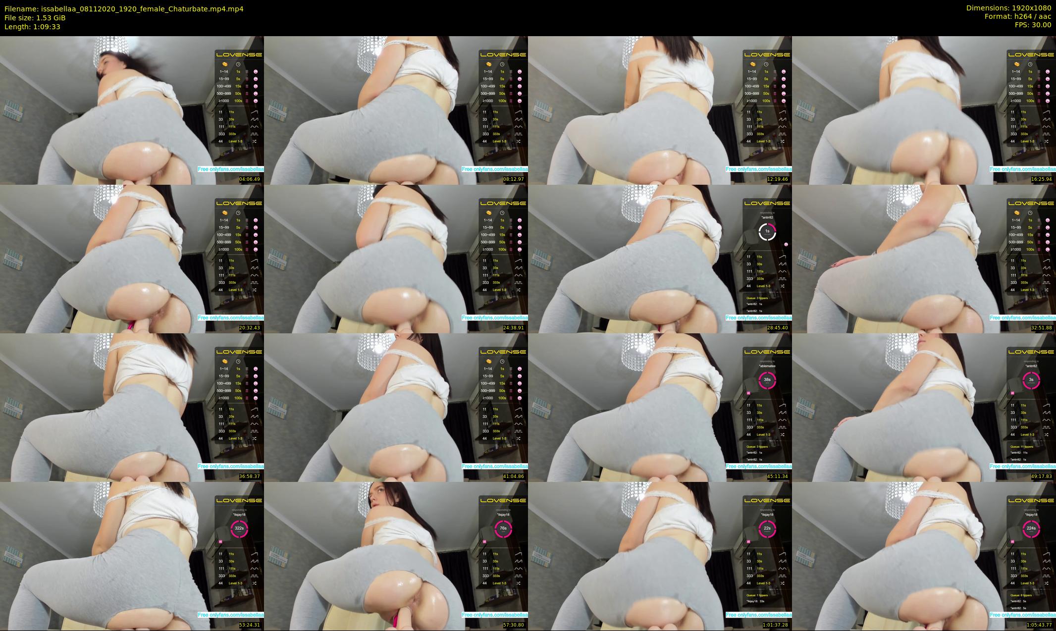 issabellaa — 70 minute Chaturbate female cam show recording, 1080p, Nov 8, 2020
