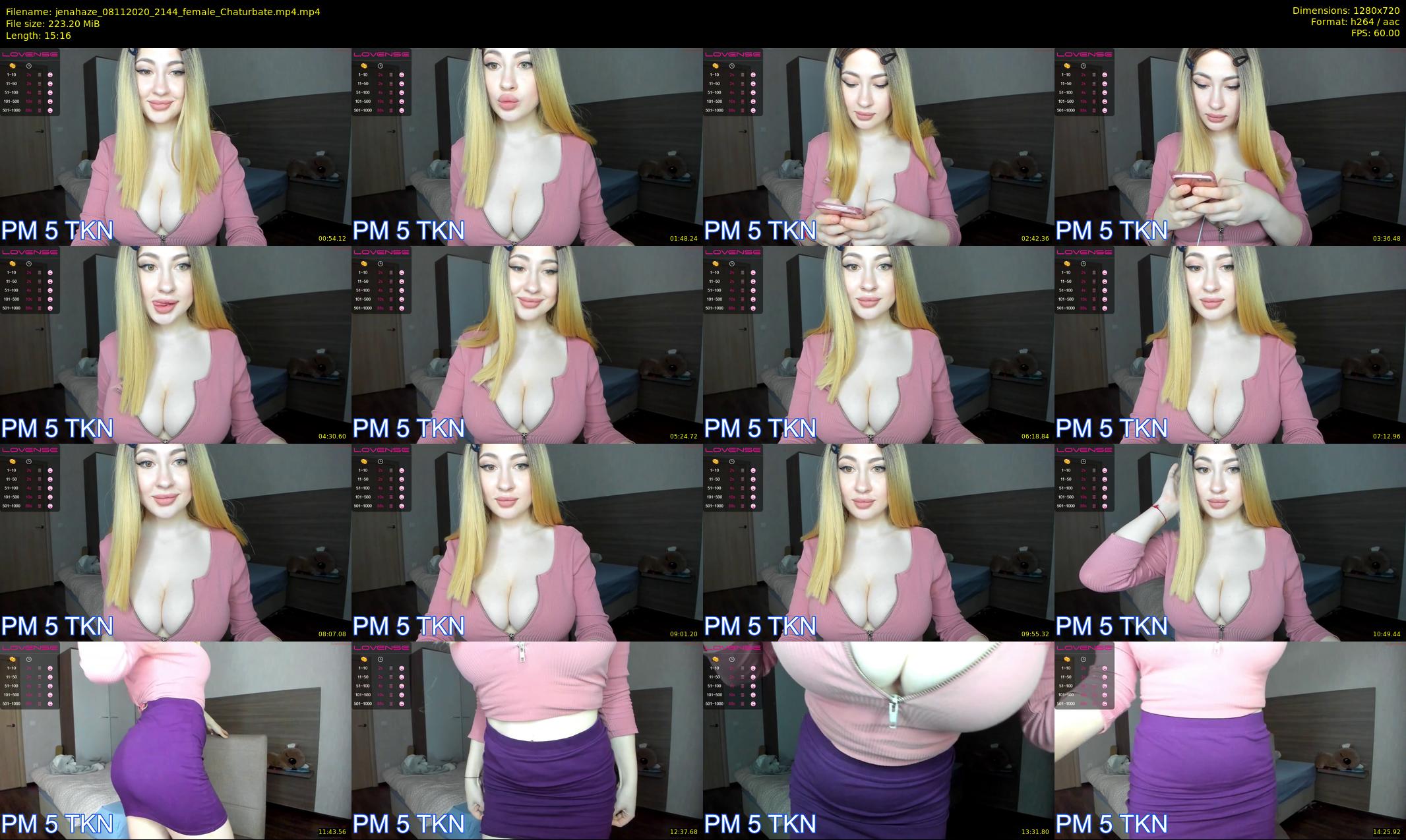 jenahaze — 16 minute Chaturbate female cam show recording, 720p, Nov 8, 2020