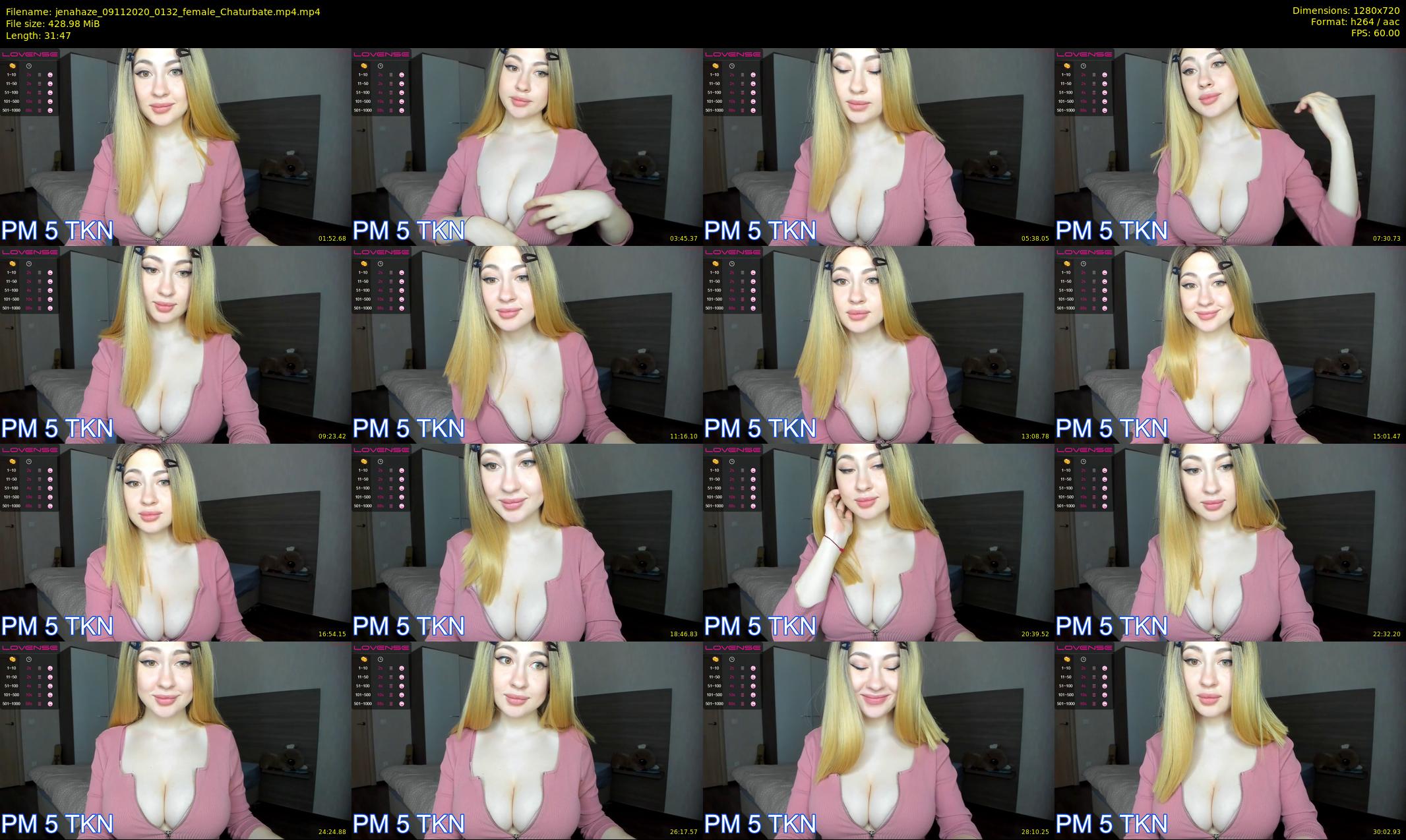 jenahaze — 32 minute Chaturbate female cam show recording, 720p, Nov 9, 2020