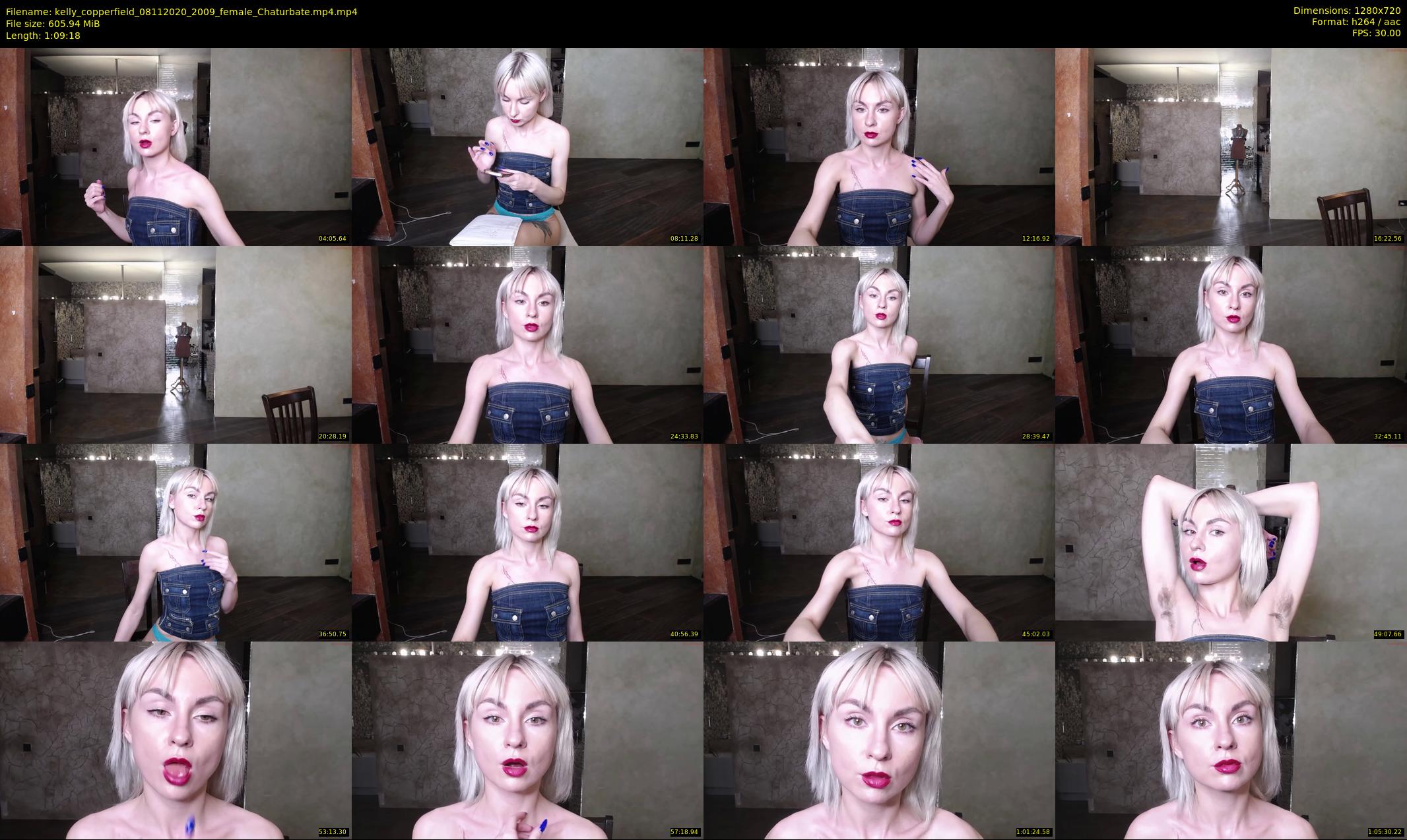 kelly_copperfield — 70 minute Chaturbate female cam show recording, 720p, Nov 8, 2020