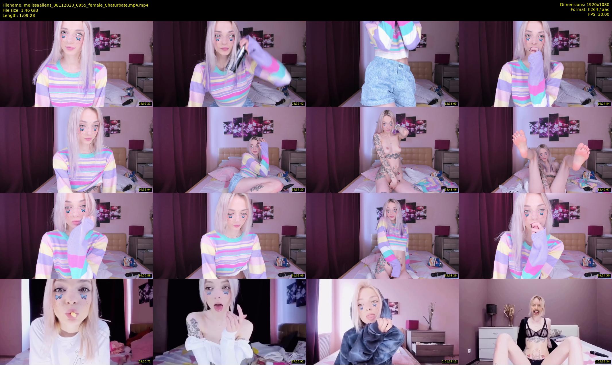 melissaallens — 70 minute Chaturbate female cam show recording, 1080p, Nov 8, 2020