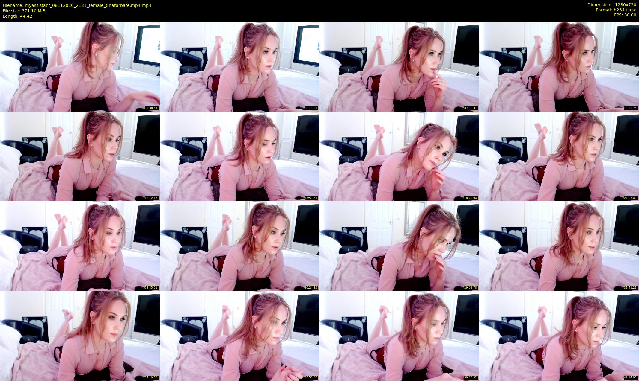 myassistant — 45 minute Chaturbate female cam show recording, 720p, Nov 8, 2020