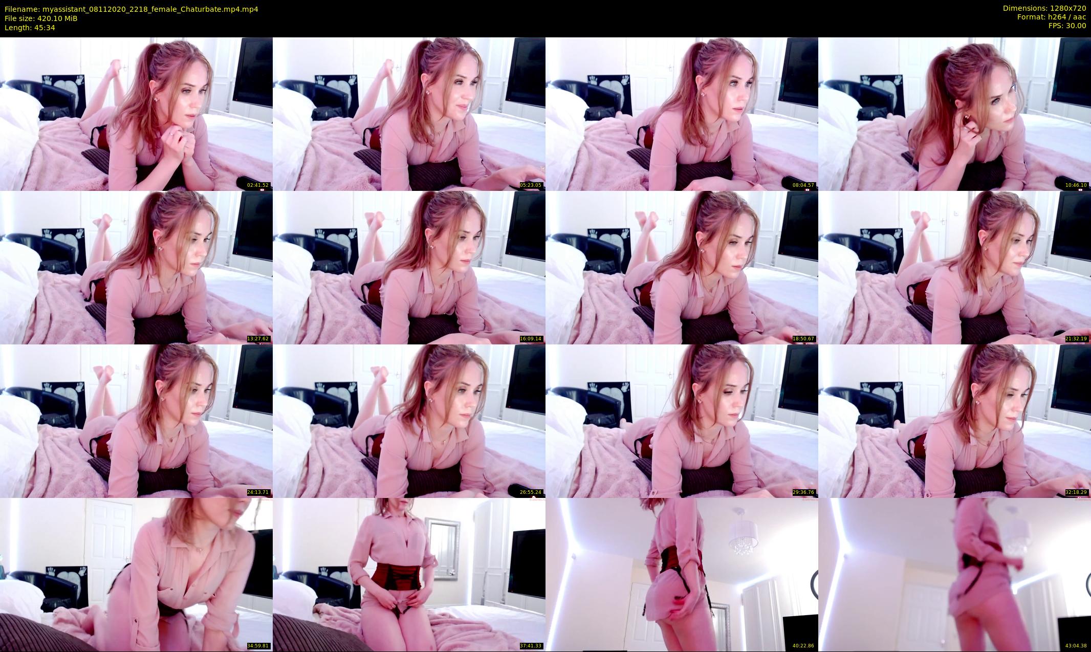 myassistant — 46 minute Chaturbate female cam show recording, 720p, Nov 8, 2020
