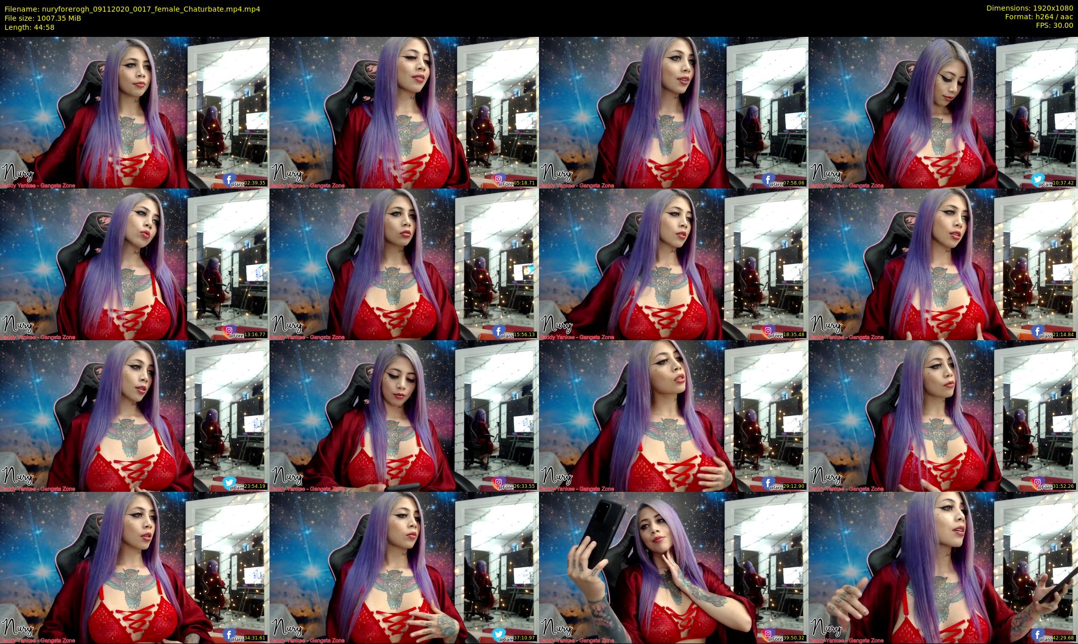 nuryforerogh — 45 minute Chaturbate female cam show recording, 1080p, Nov 9, 2020