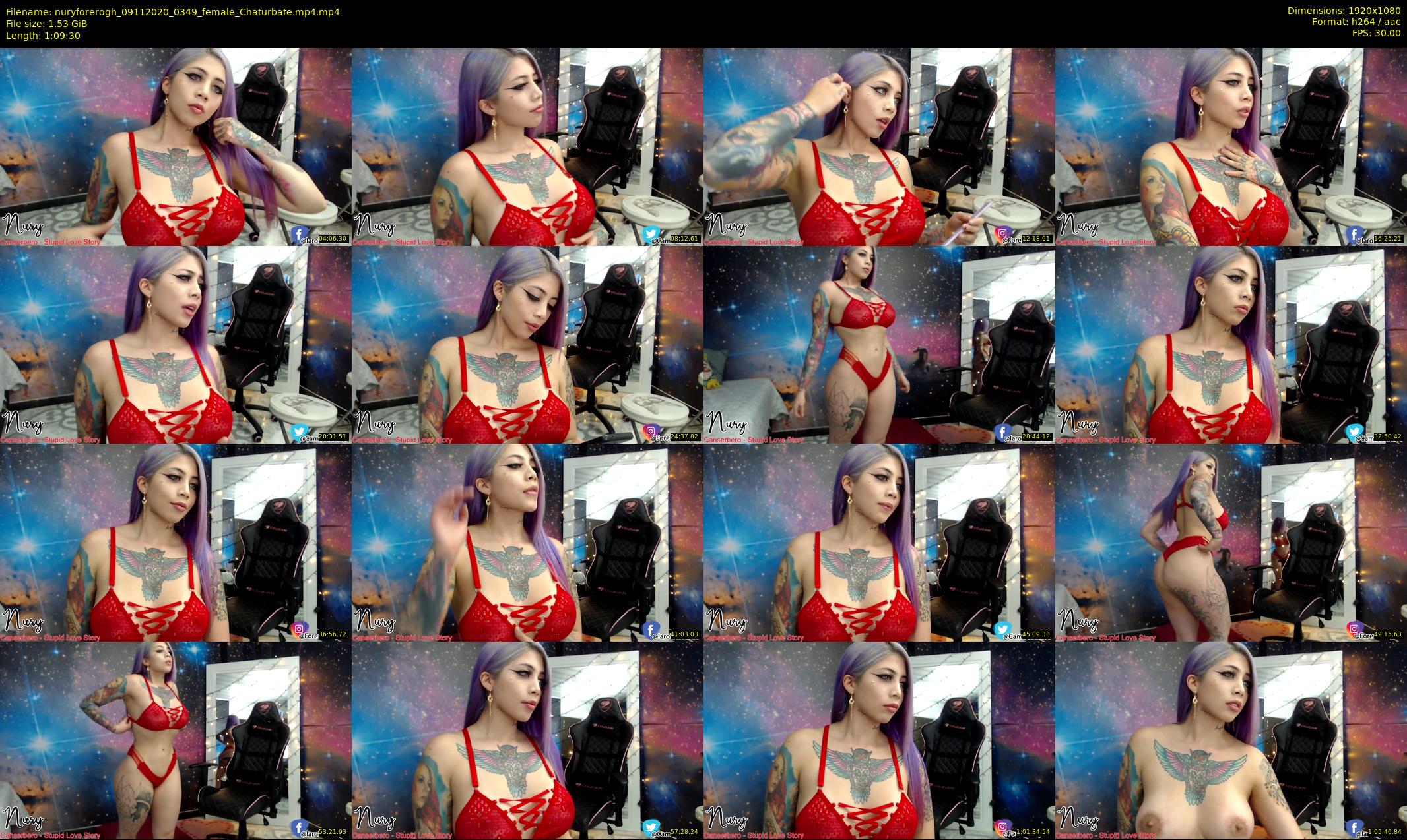 nuryforerogh — 70 minute Chaturbate female cam show recording, 1080p, Nov 9, 2020