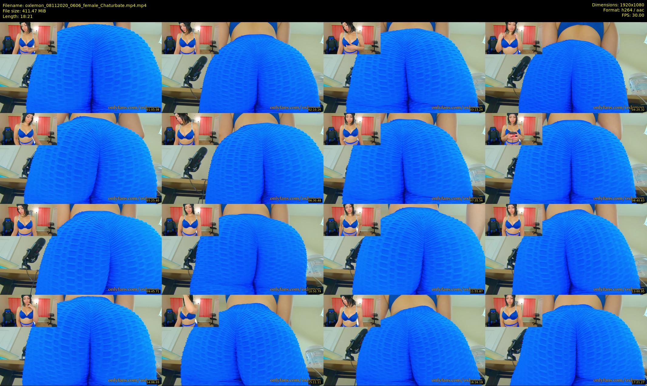 oxlemon — 19 minute Chaturbate female cam show recording, 1080p, Nov 8, 2020
