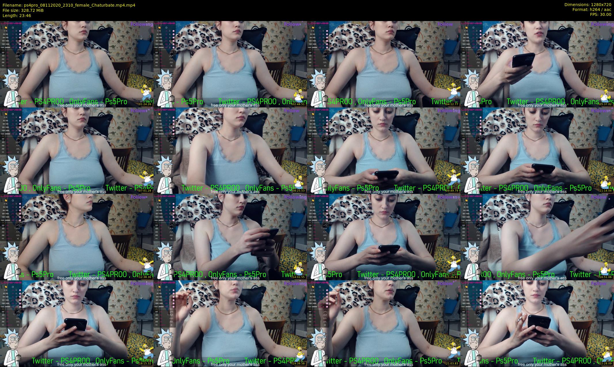 ps4pro — 24 minute Chaturbate female cam show recording, 720p, Nov 8, 2020