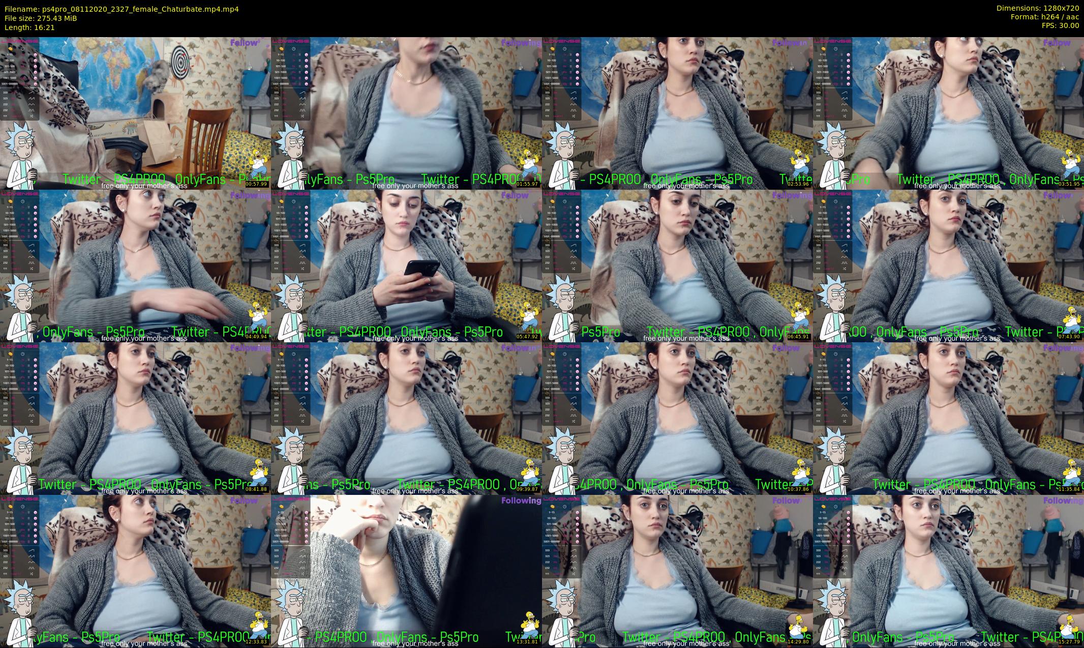 ps4pro — 17 minute Chaturbate female cam show recording, 720p, Nov 8, 2020
