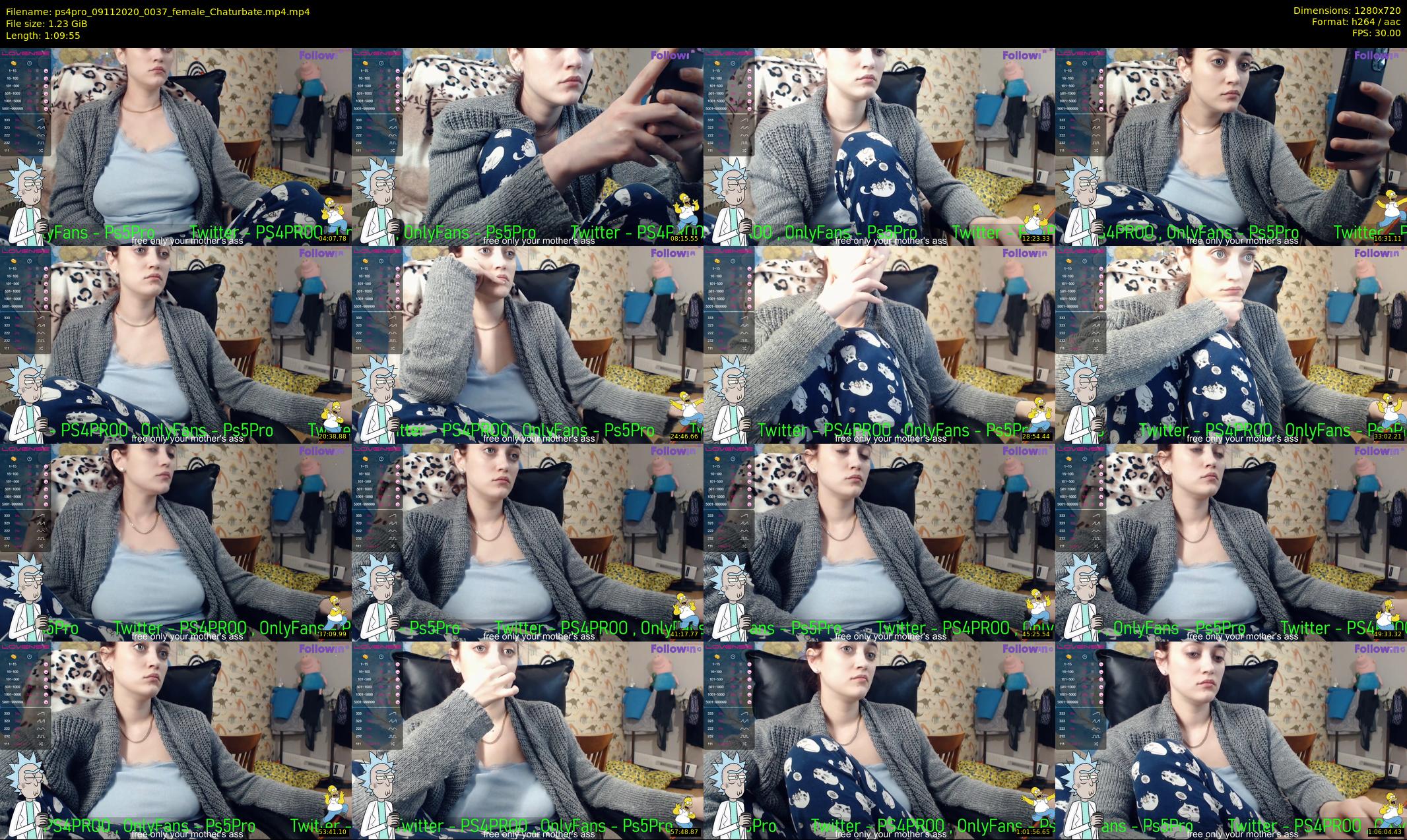 ps4pro — 70 minute Chaturbate female cam show recording, 720p, Nov 9, 2020