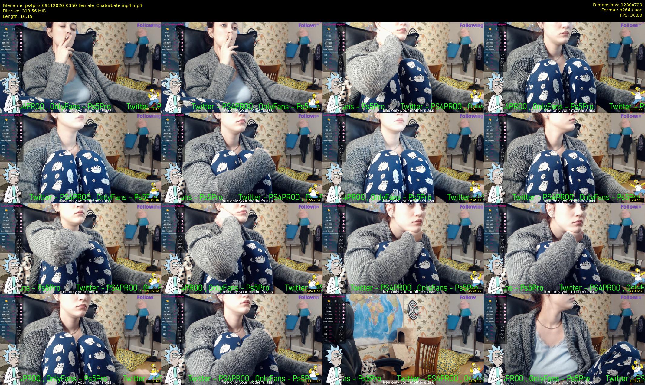 ps4pro — 17 minute Chaturbate female cam show recording, 720p, Nov 9, 2020
