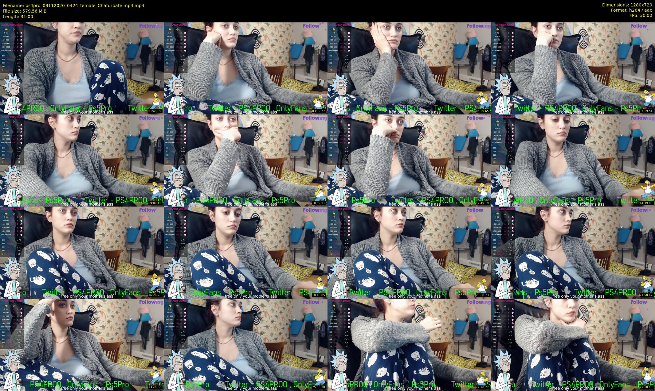 ps4pro — 31 minute Chaturbate female cam show recording, 720p, Nov 9, 2020