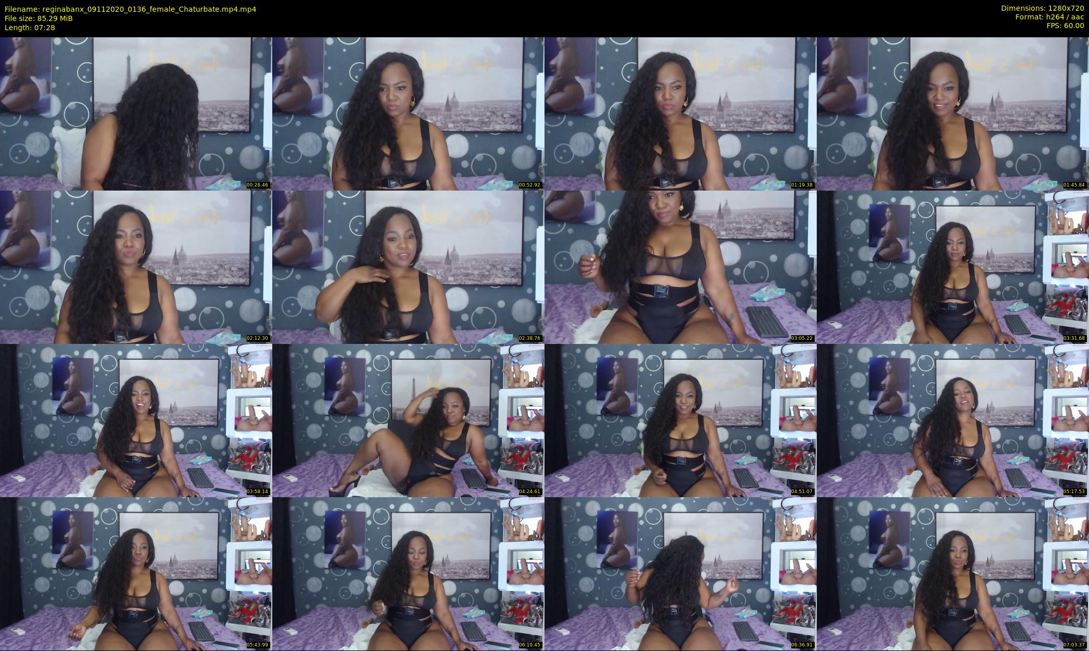 reginabanx — 8 minute Chaturbate female cam show recording, 720p, Nov 9, 2020