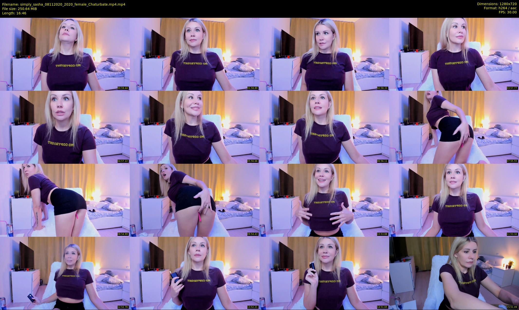 simply_sasha — 17 minute Chaturbate female cam show recording, 720p, Nov 8, 2020