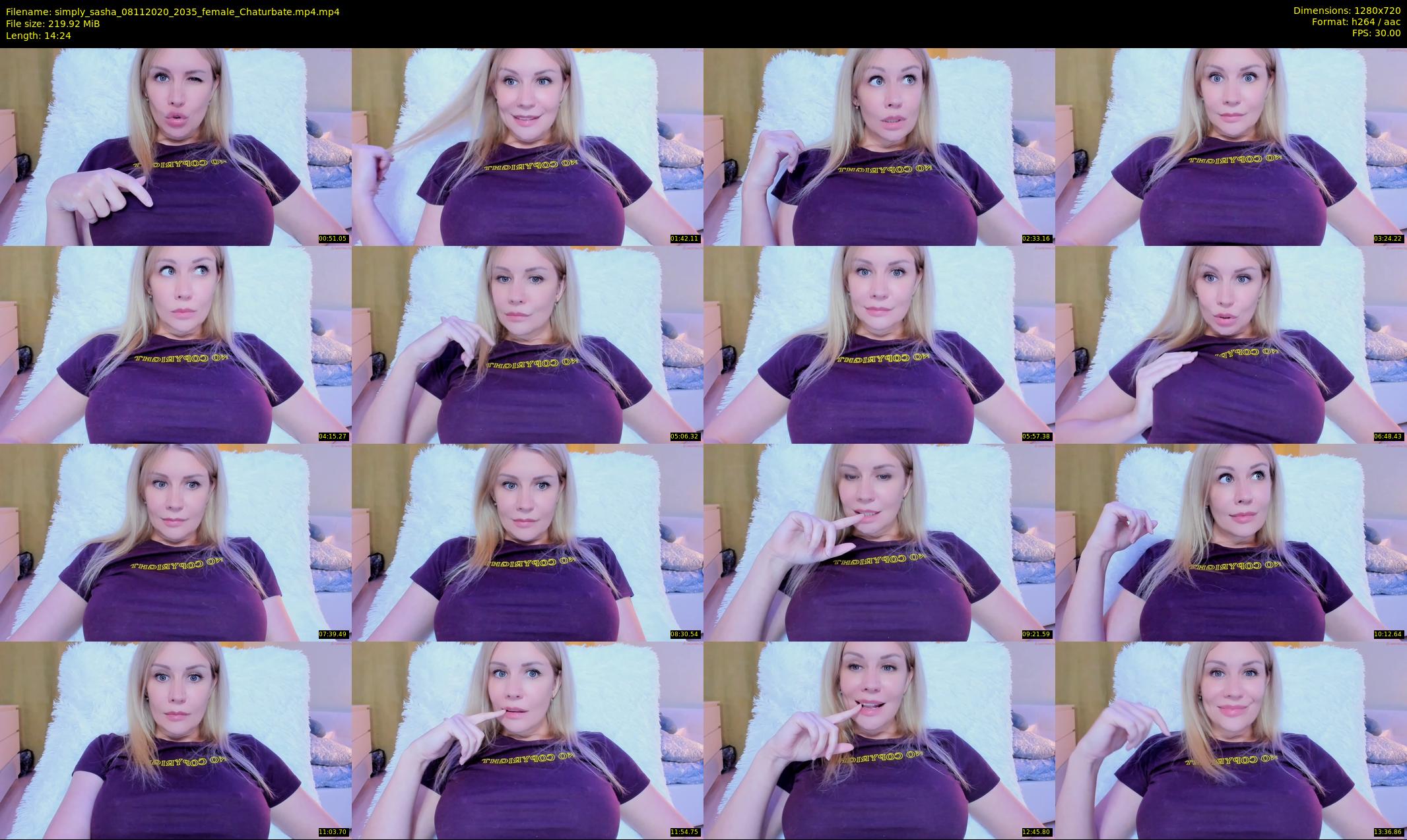 simply_sasha — 15 minute Chaturbate female cam show recording, 720p, Nov 8, 2020