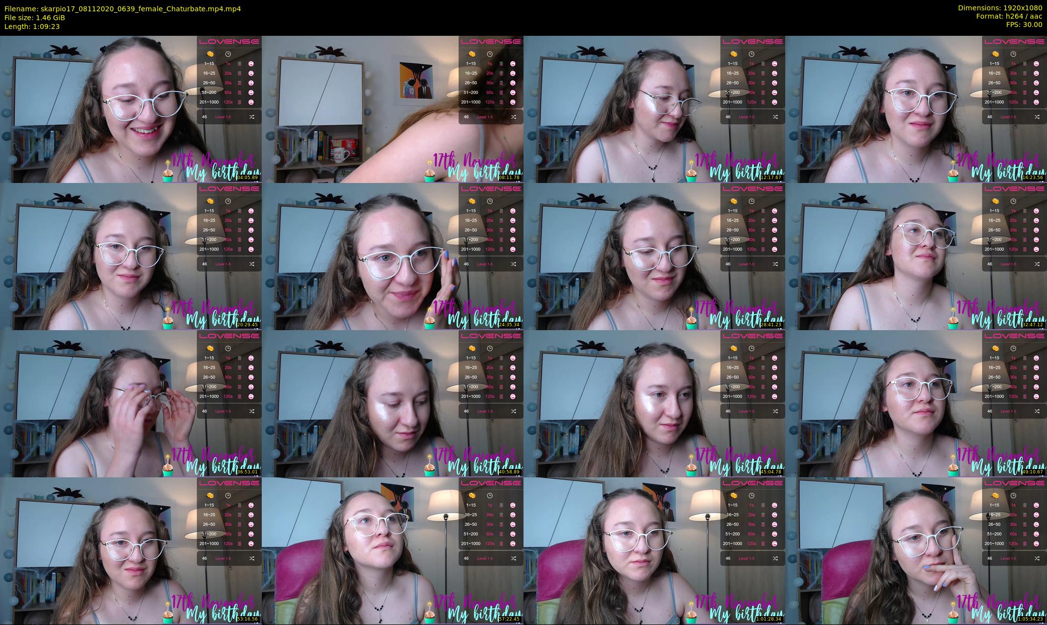 skarpio17 — 70 minute Chaturbate female cam show recording, 1080p, Nov 8, 2020