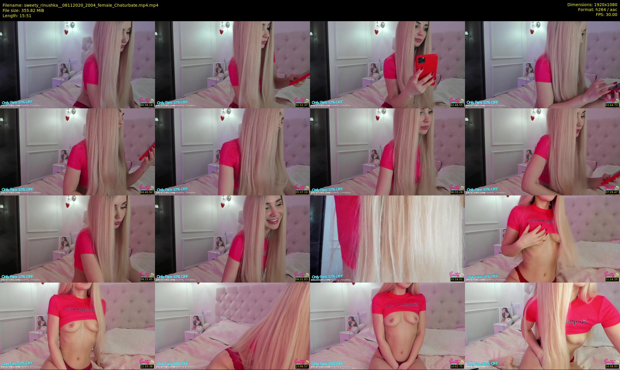 sweety_rinushka_ — 16 minute Chaturbate female cam show recording, 1080p, Nov 8, 2020
