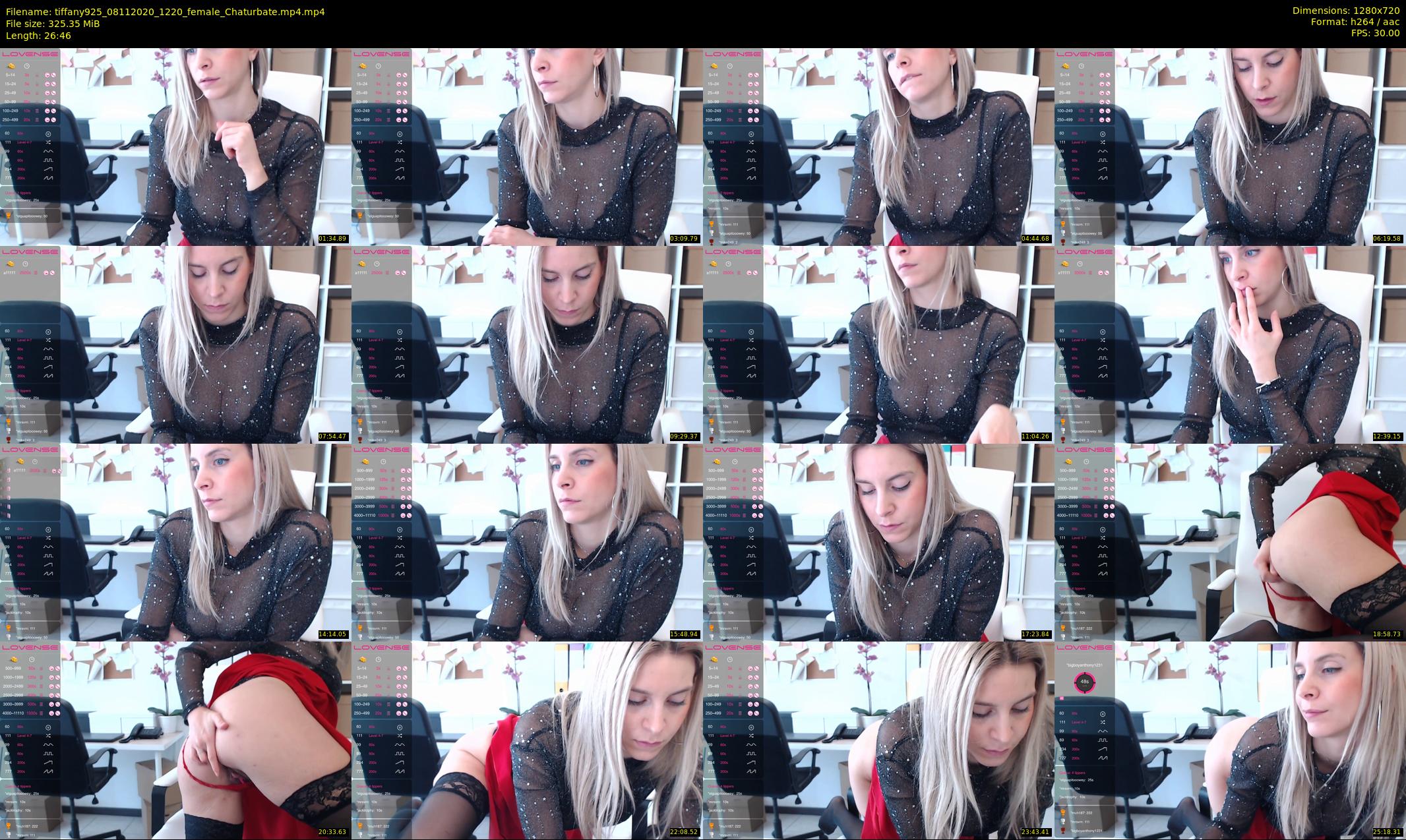 tiffany925 — 27 minute Chaturbate female cam show recording, 720p, Nov 8, 2020