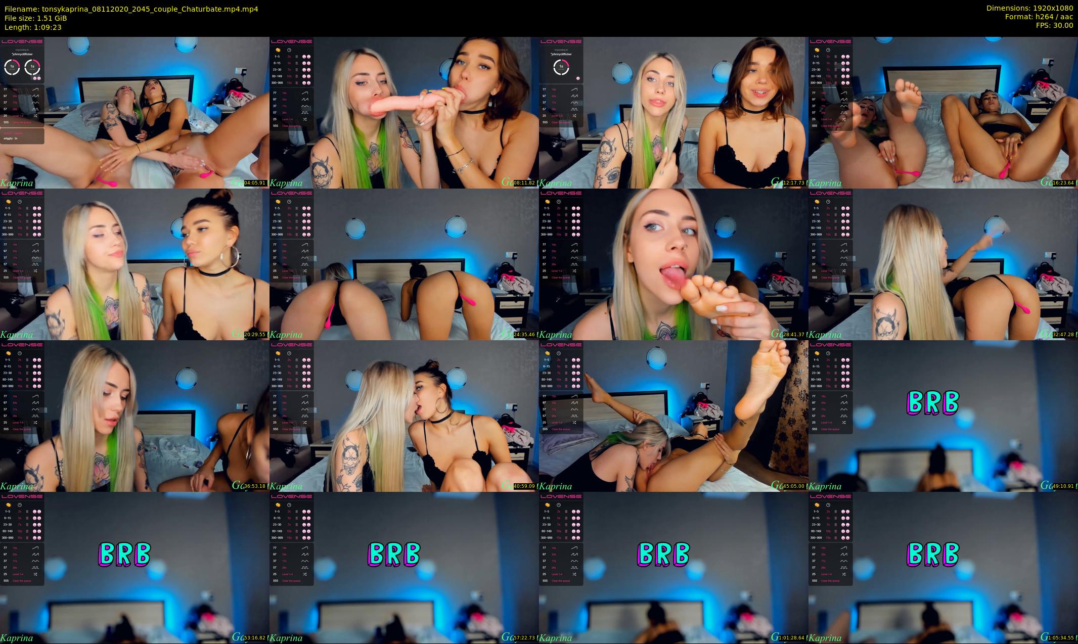 tonsykaprina — 70 minute Chaturbate couple cam show recording, 1080p, Nov 8, 2020