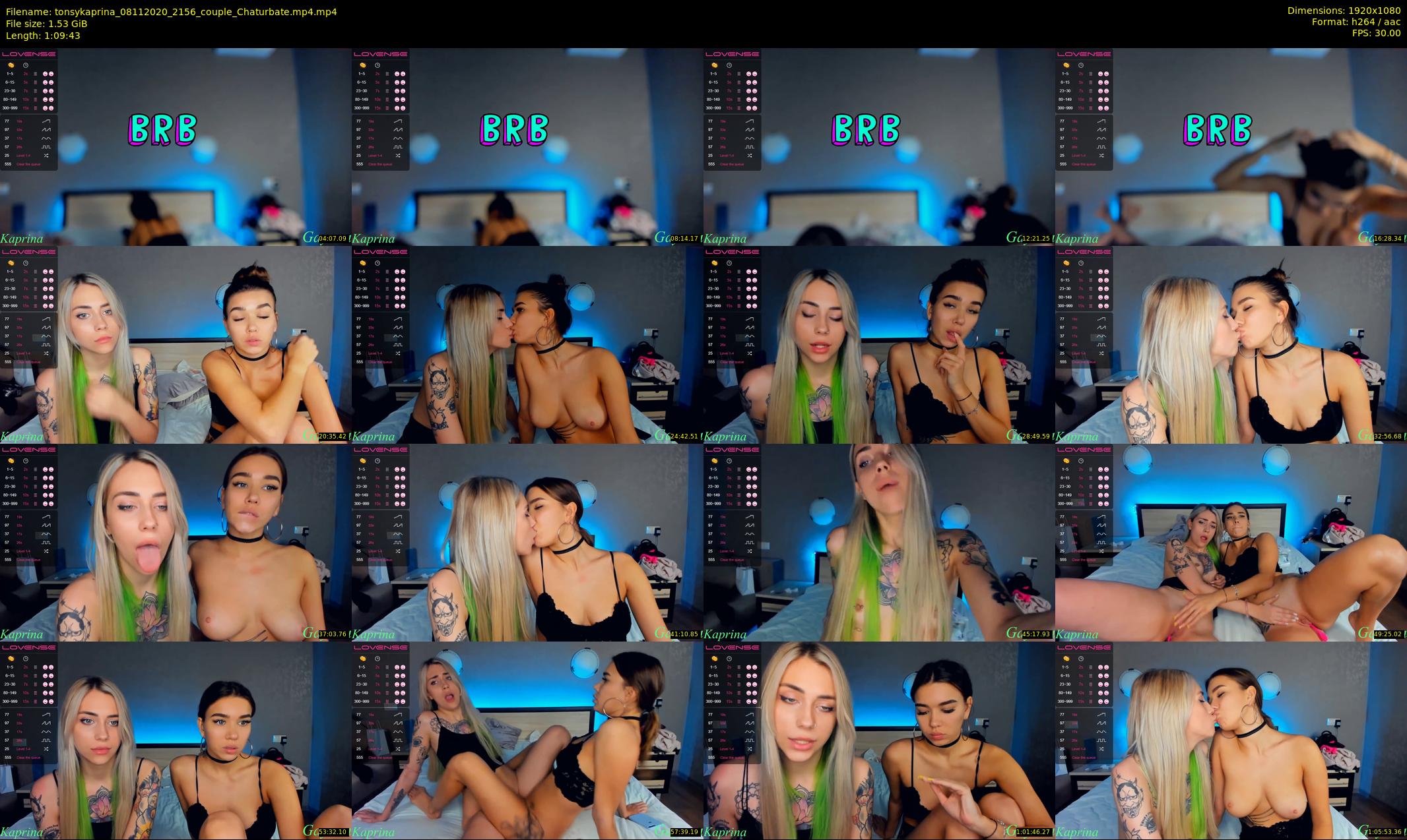 tonsykaprina — 70 minute Chaturbate couple cam show recording, 1080p, Nov 8, 2020