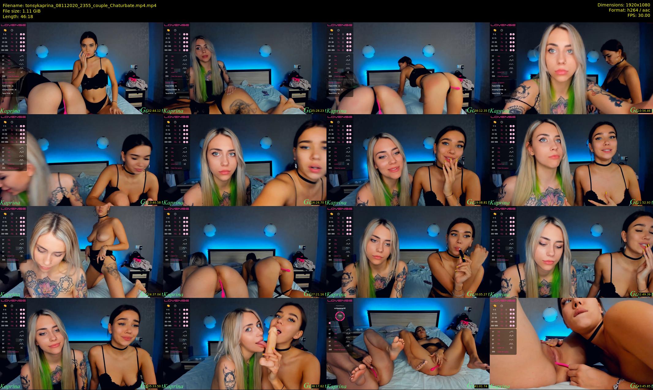 tonsykaprina — 47 minute Chaturbate couple cam show recording, 1080p, Nov 8, 2020