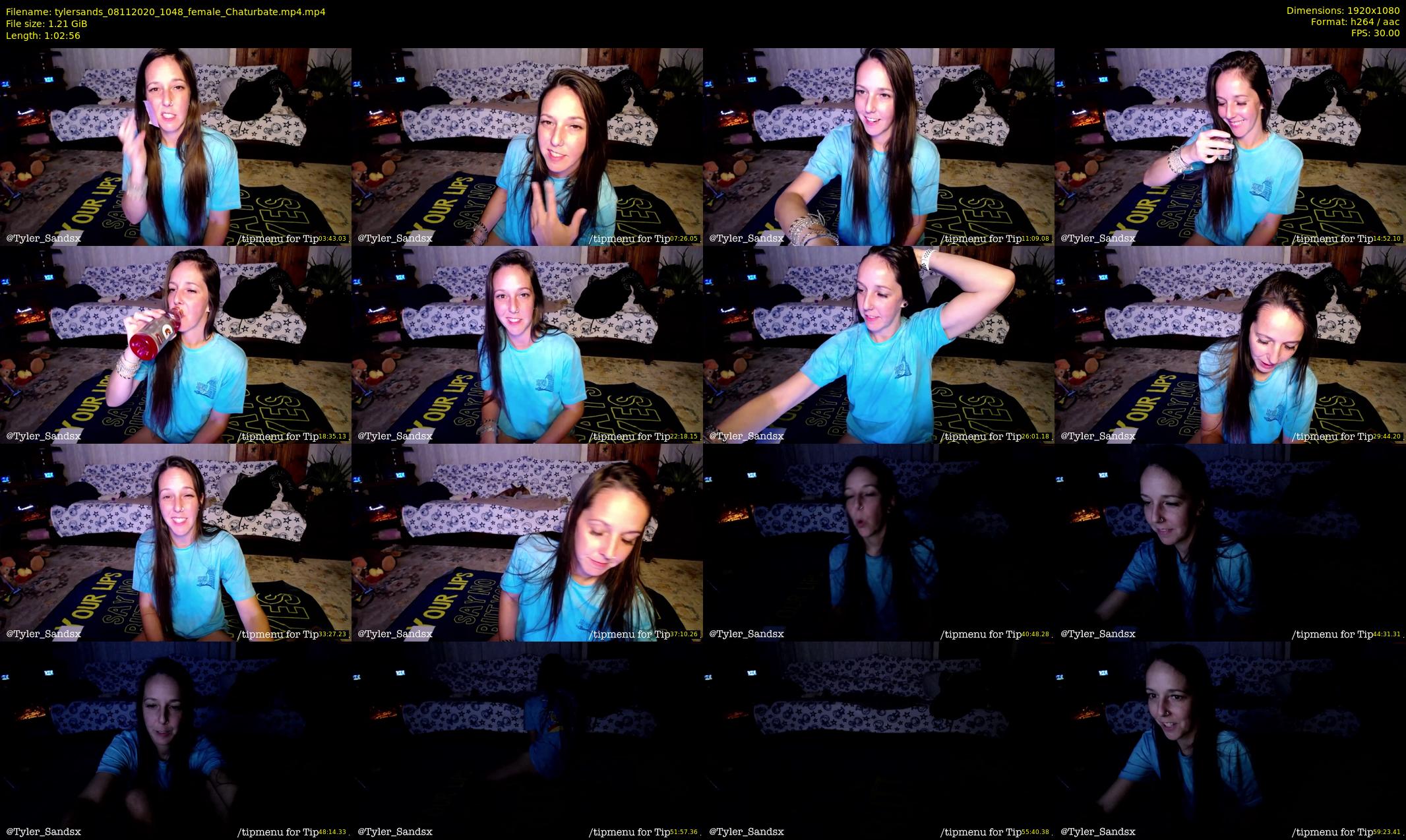 tylersands — 63 minute Chaturbate female cam show recording, 1080p, Nov 8, 2020