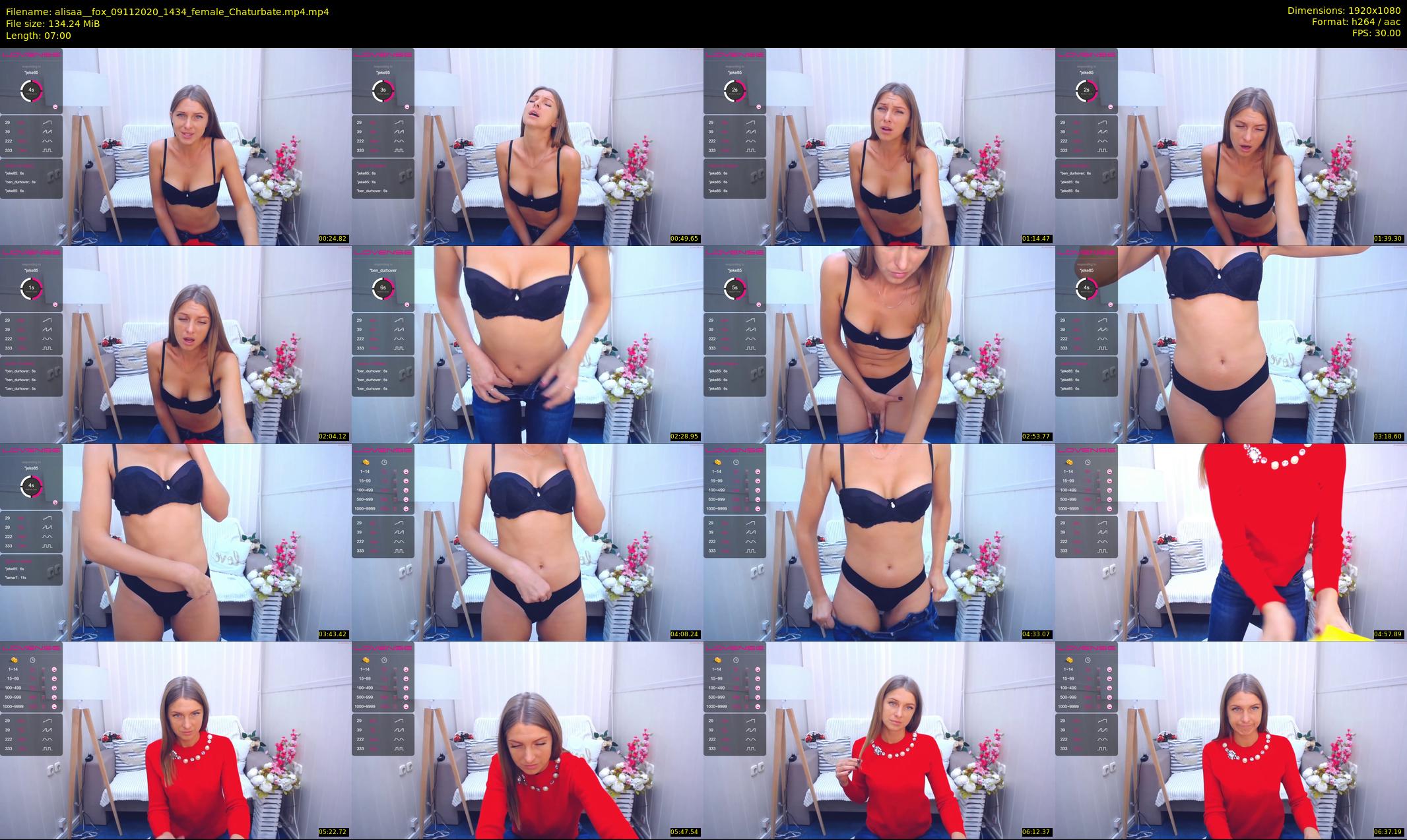 alisaa__fox — 7 minute Chaturbate female cam show recording, 1080p, Nov 9, 2020