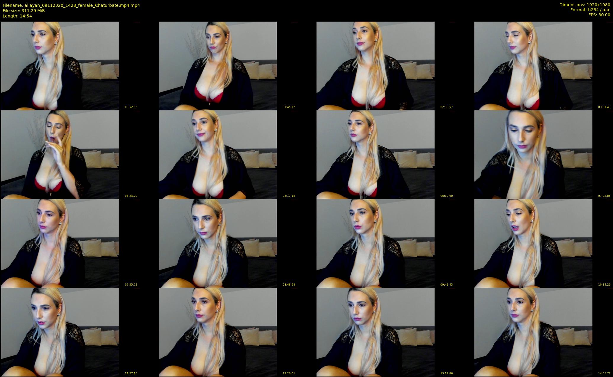 allayah — 15 minute Chaturbate female cam show recording, 1080p, Nov 9, 2020