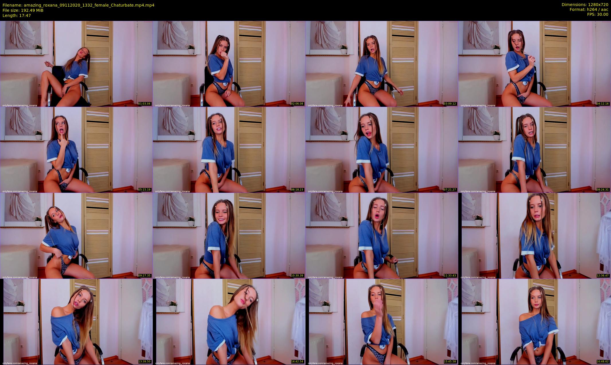 amazing_roxana — 18 minute Chaturbate female cam show recording, 720p, Nov 9, 2020