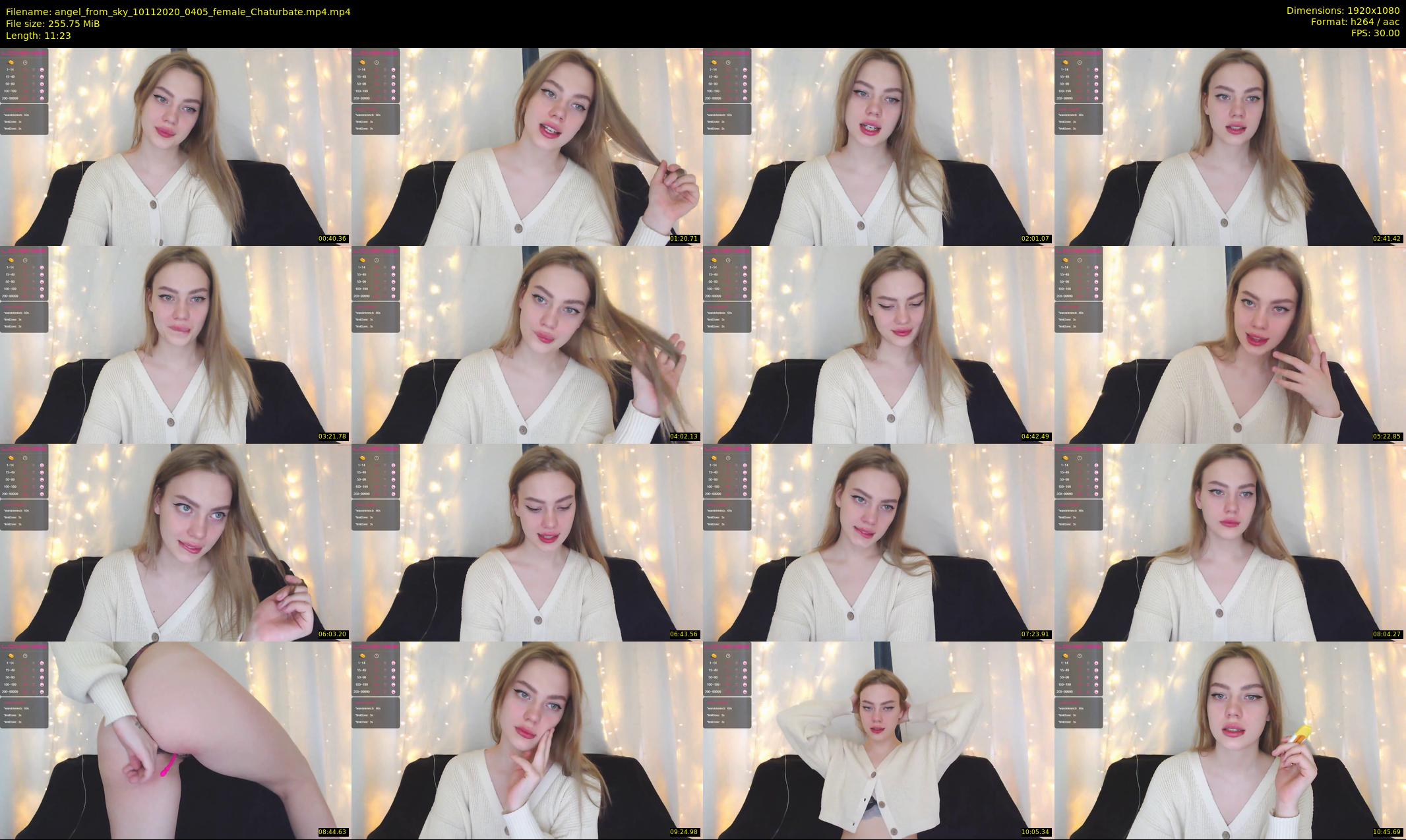 angel_from_sky — 12 minute Chaturbate female cam show recording, 1080p, Nov 10, 2020