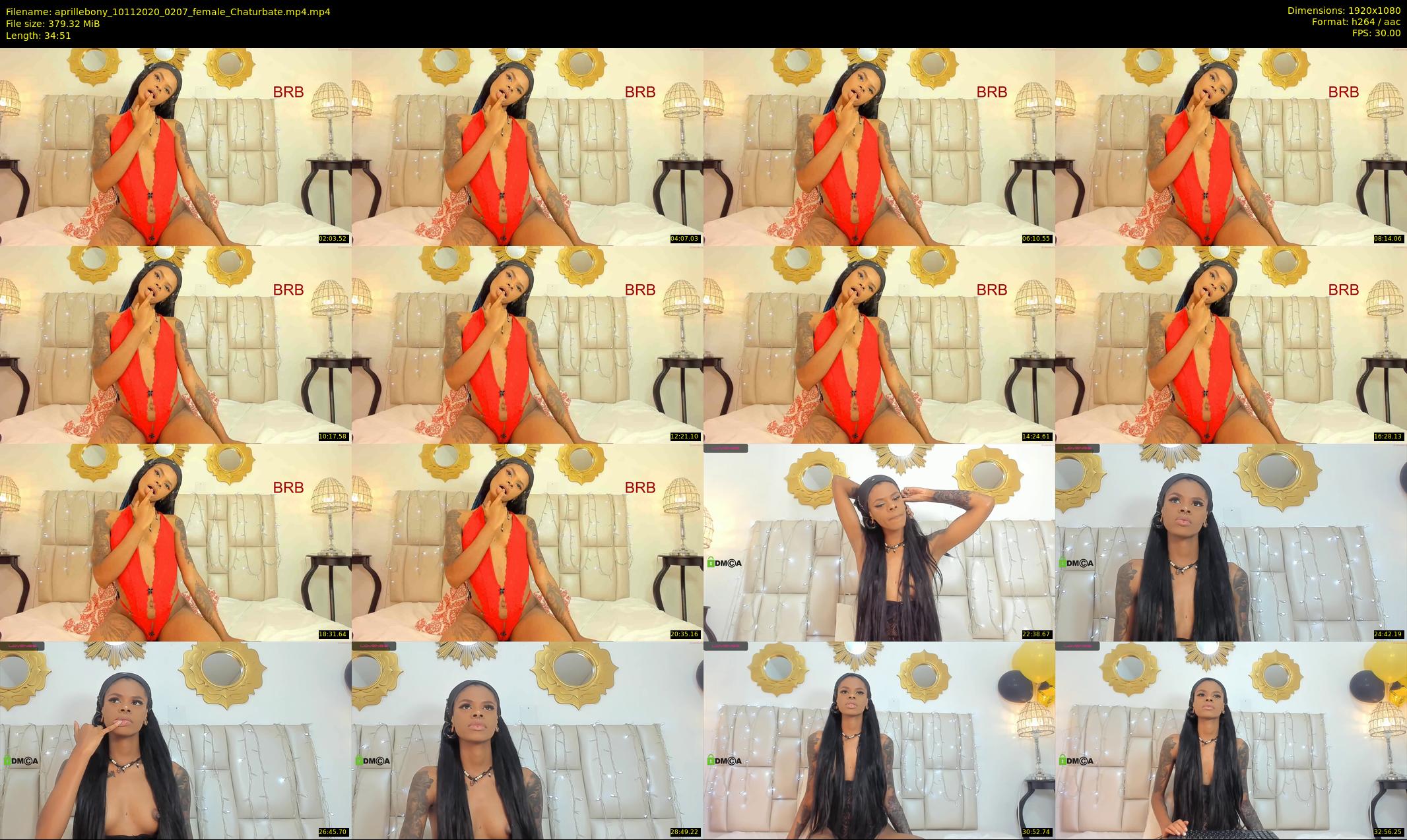 aprillebony — 35 minute Chaturbate female cam show recording, 1080p, Nov 10, 2020