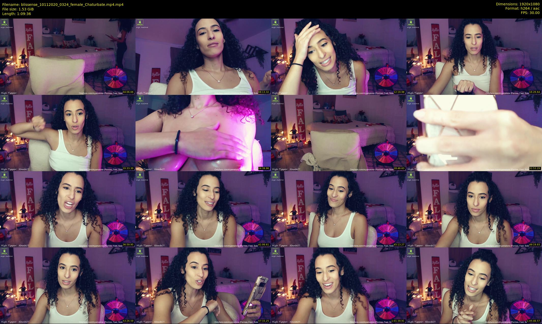 blissense — 70 minute Chaturbate female cam show recording, 1080p, Nov 10, 2020