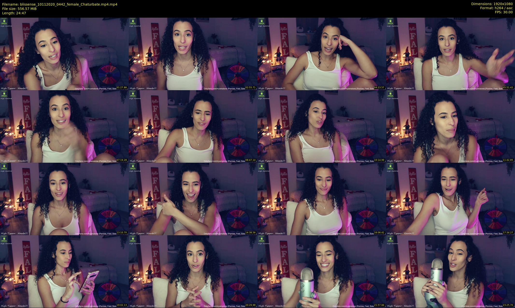 blissense — 25 minute Chaturbate female cam show recording, 1080p, Nov 10, 2020