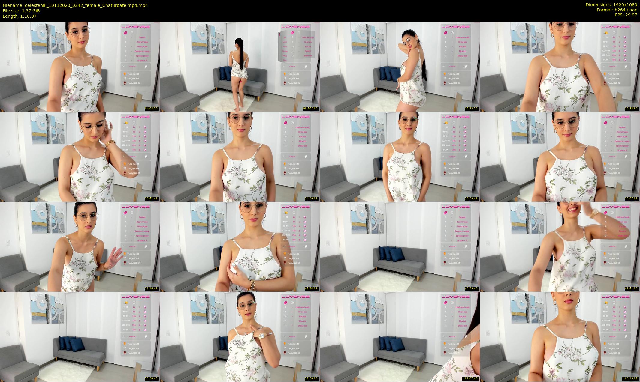 celestehill — 71 minute Chaturbate female cam show recording, 1080p, Nov 10, 2020