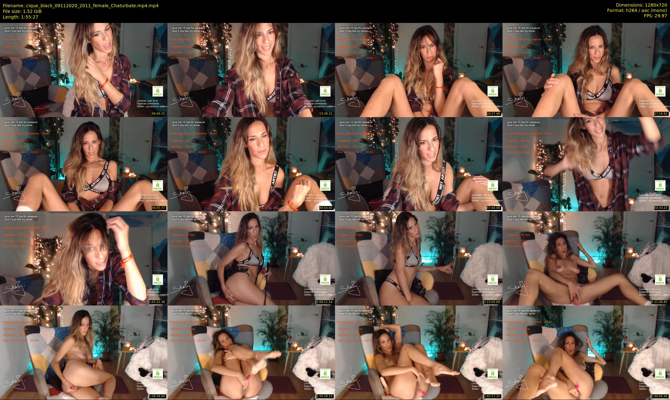 cique_black — 116 minute Chaturbate female cam show recording, 720p, Nov 9, 2020