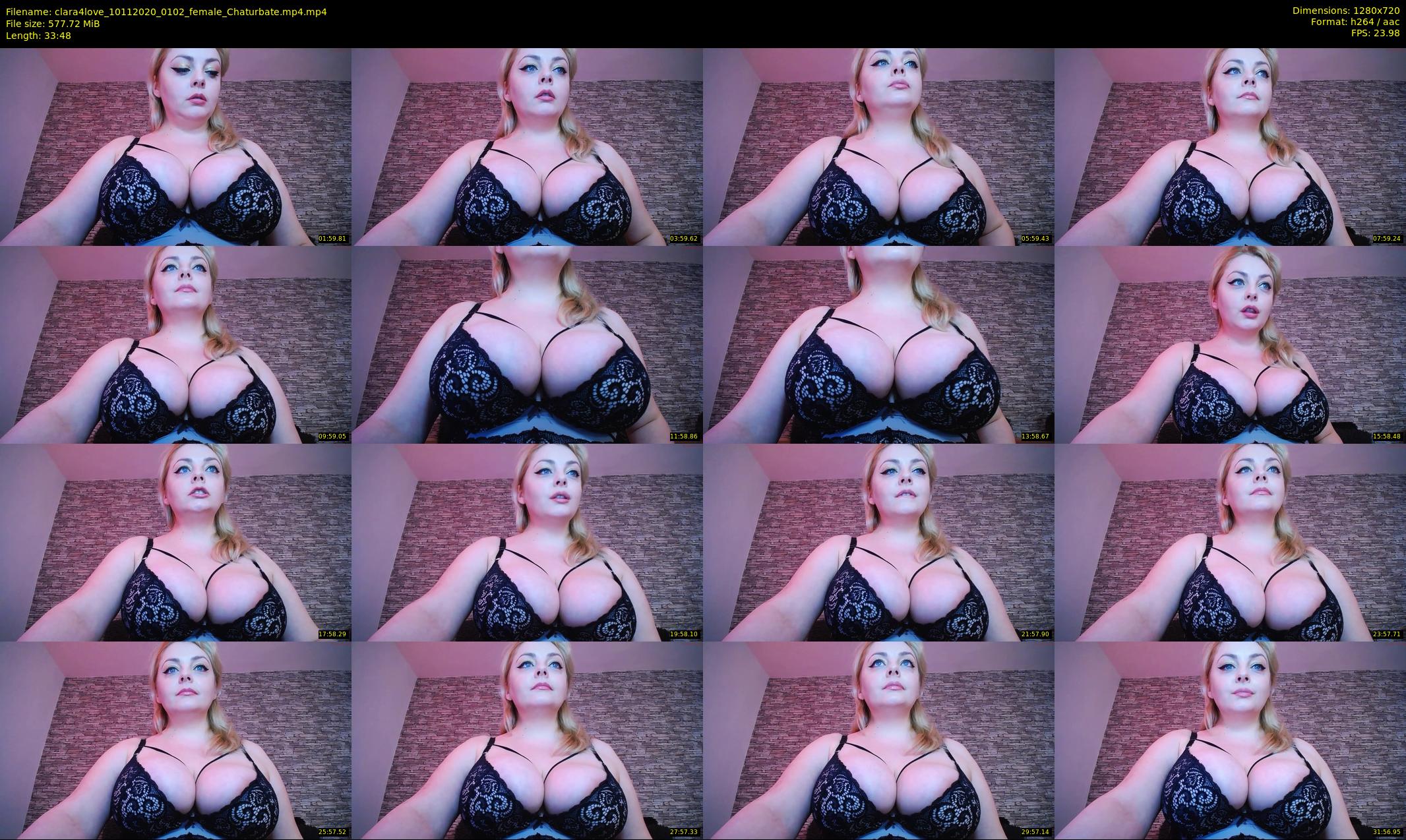 clara4love — 34 minute Chaturbate female cam show recording, 720p, Nov 10, 2020