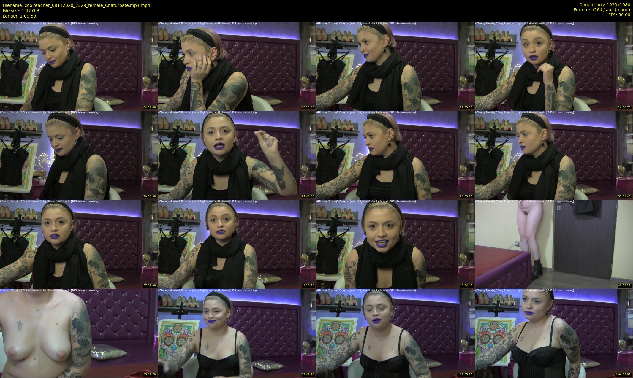 coolteacher — 70 minute Chaturbate female cam show recording, 1080p, Nov 9, 2020