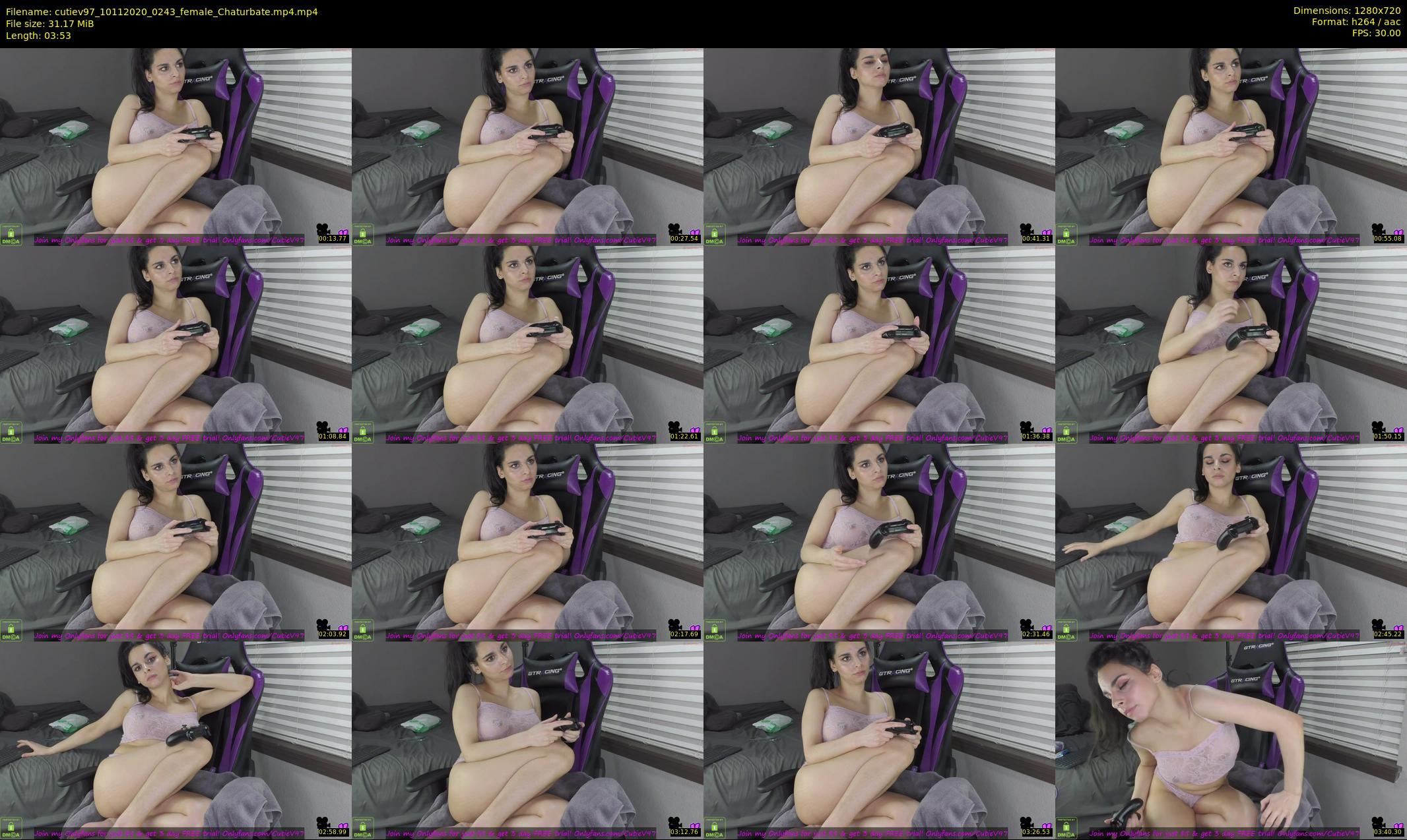 cutiev97 — 4 minute Chaturbate couple cam show recording, 720p, Nov 10, 2020