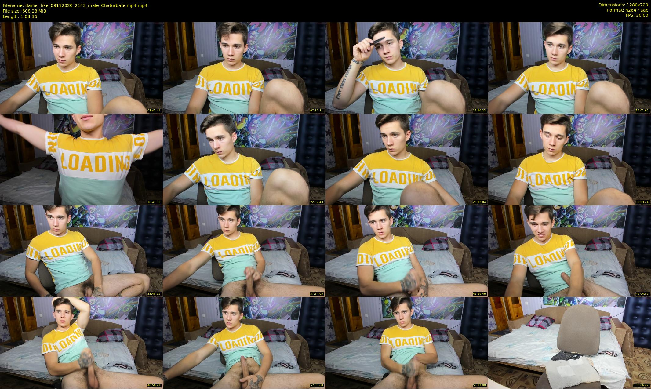 daniel_like — 64 minute Chaturbate male cam show recording, 720p, Nov 9, 2020