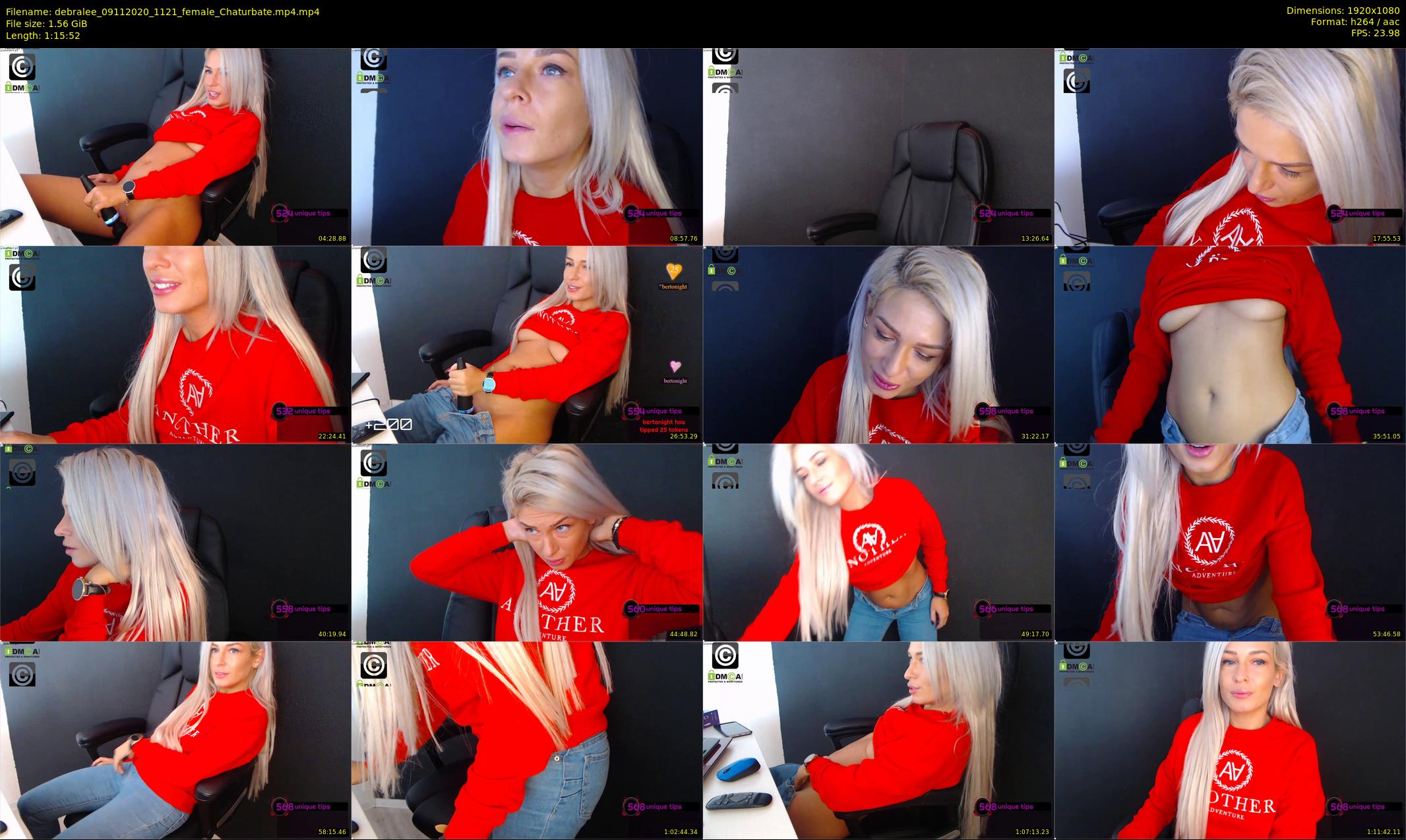 debralee — 76 minute Chaturbate female cam show recording, 1080p, Nov 9, 2020