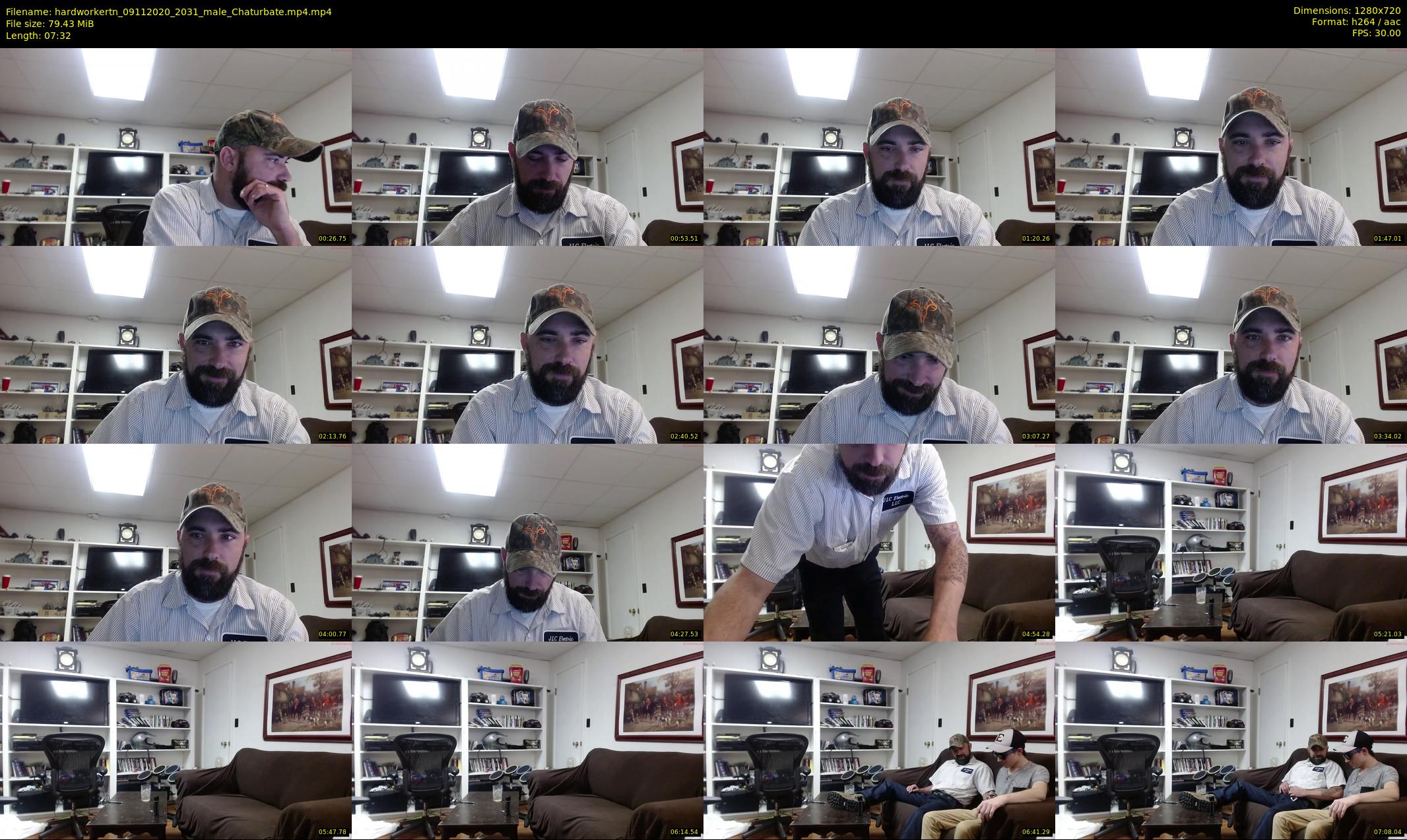 hardworkertn — 8 minute Chaturbate male cam show recording, 720p, Nov 9, 2020