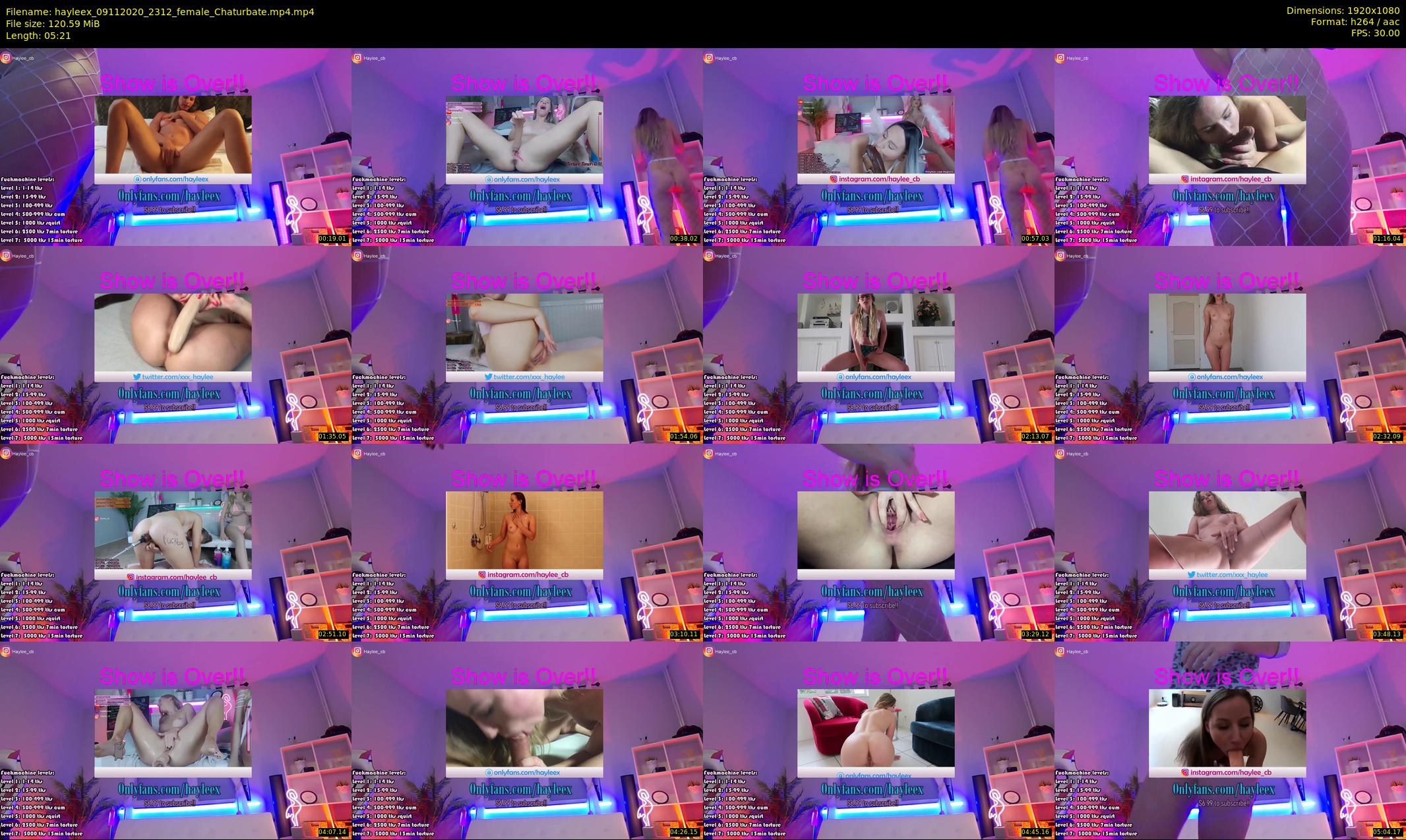 hayleex — 6 minute Chaturbate female cam show recording, 1080p, Nov 9, 2020