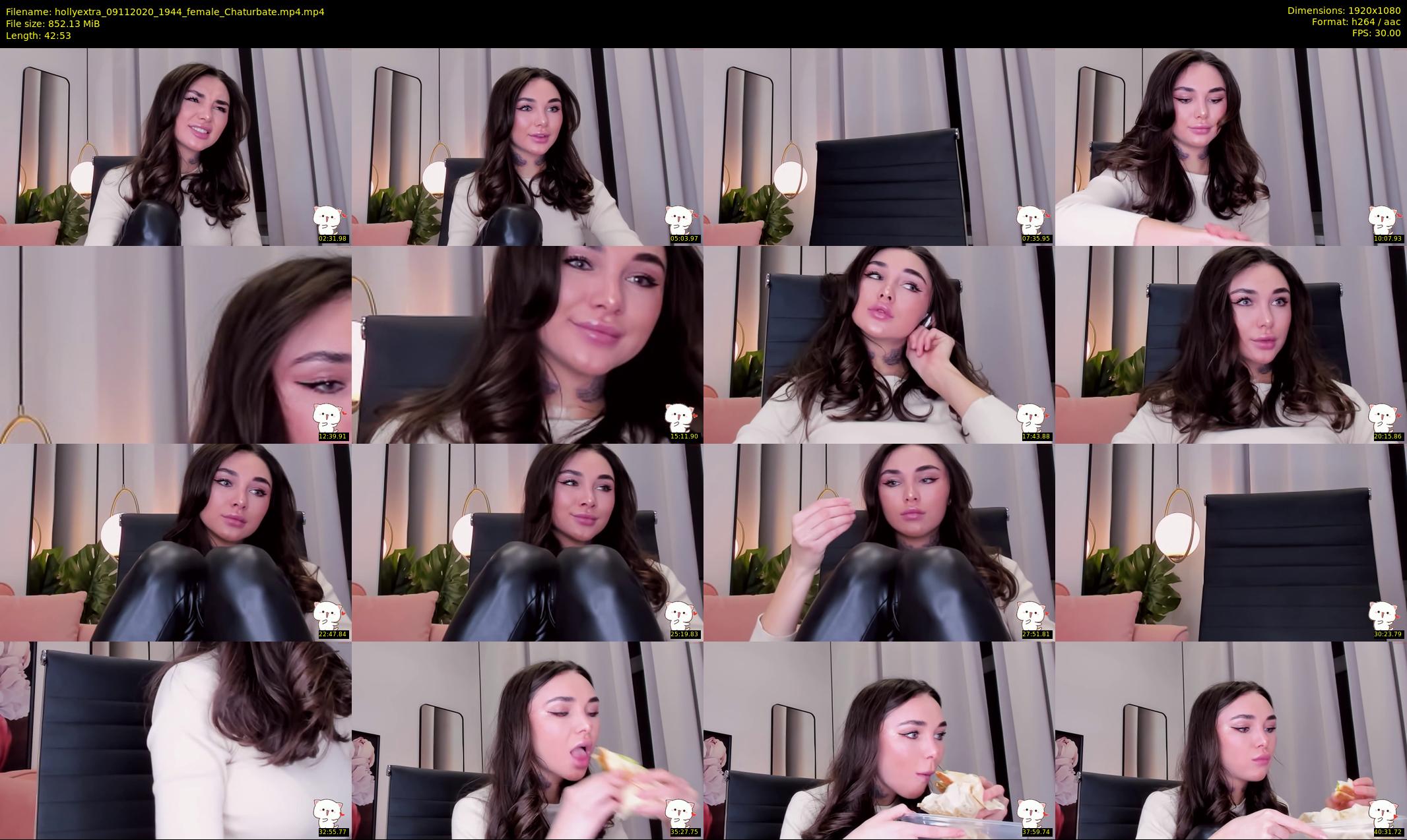 hollyextra — 43 minute Chaturbate female cam show recording, 1080p, Nov 9, 2020